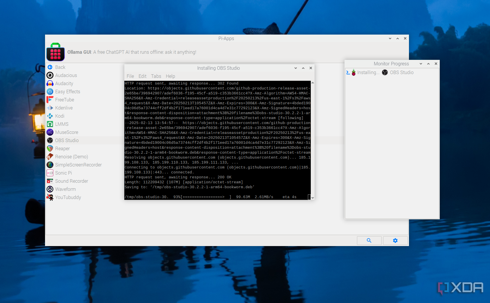 Installing OBS to Raspberry Pi using Pi-Apps