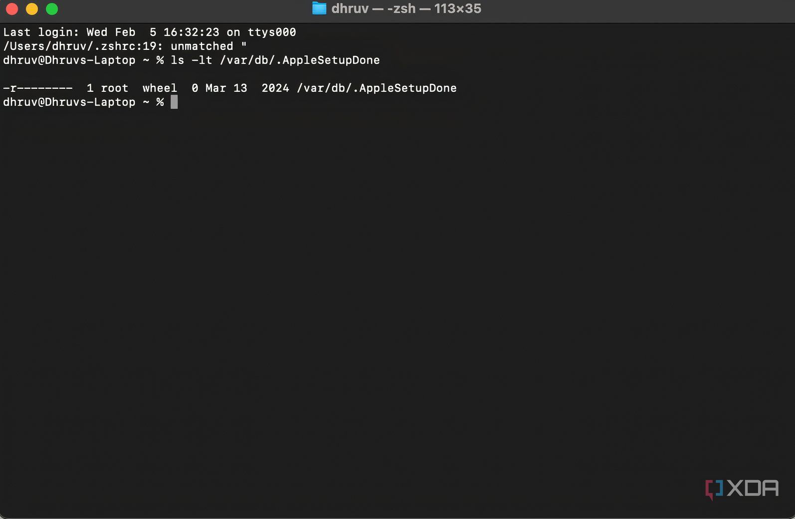 Mac terminal system log