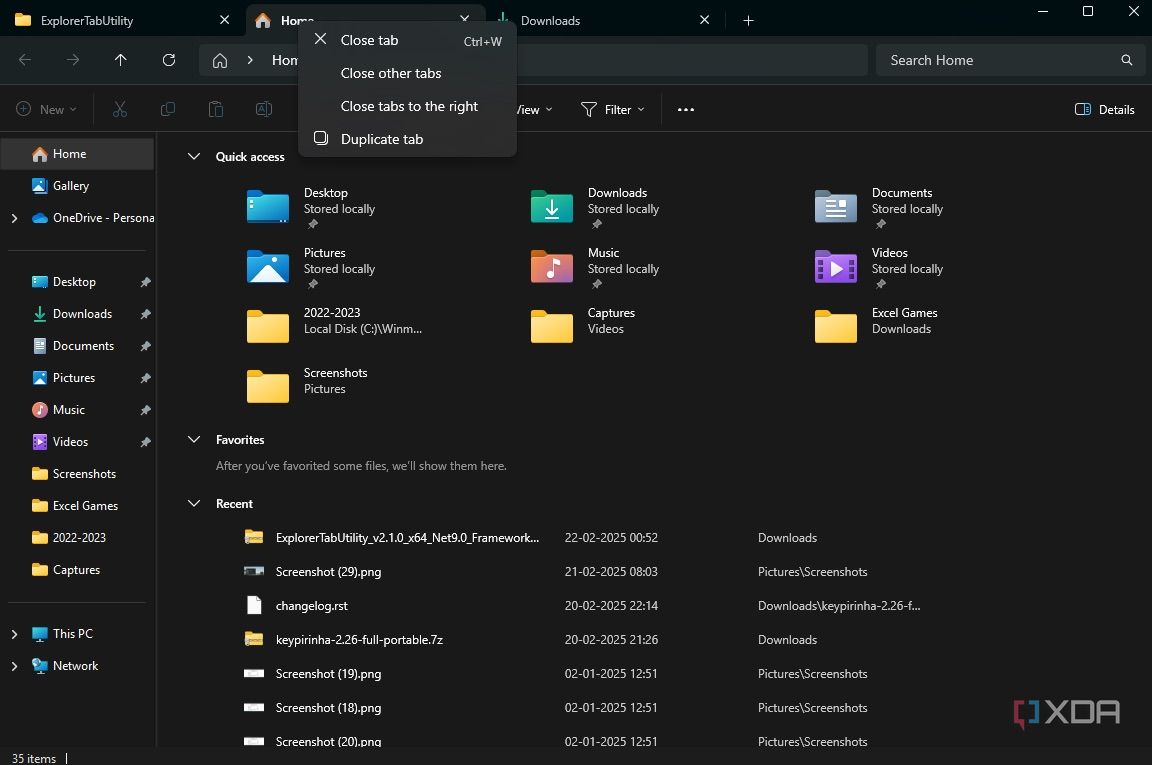 I used Explorer Tab Utility to make Windows Explorer tabs work like a ...