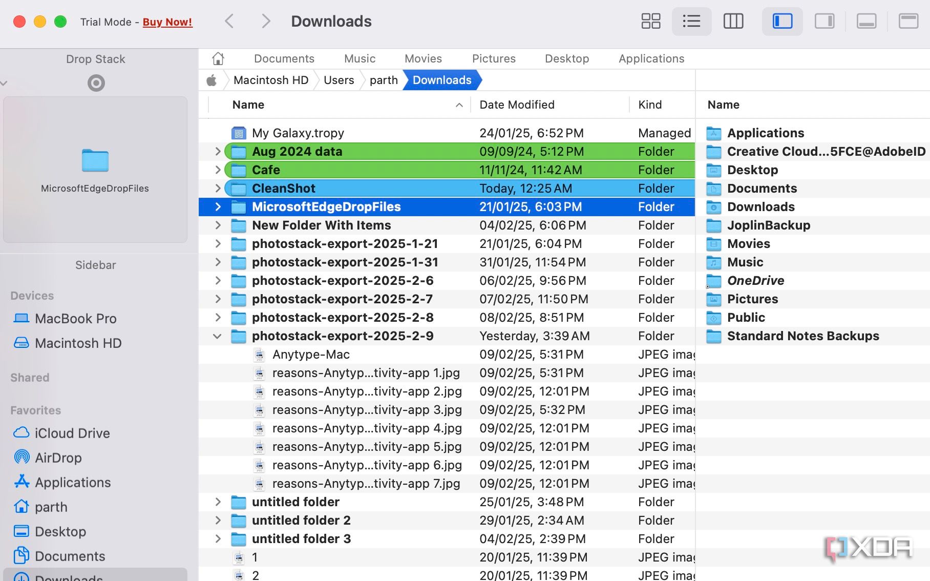 Path Finder drop stack tech