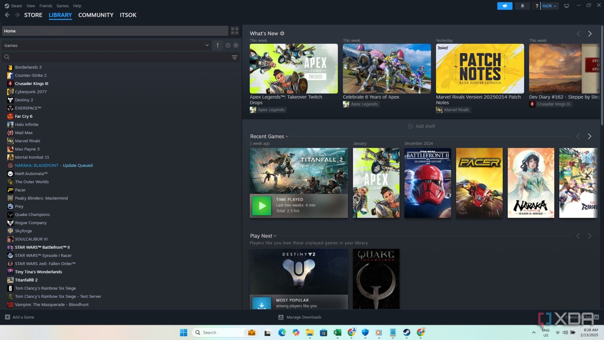 Steam Interface