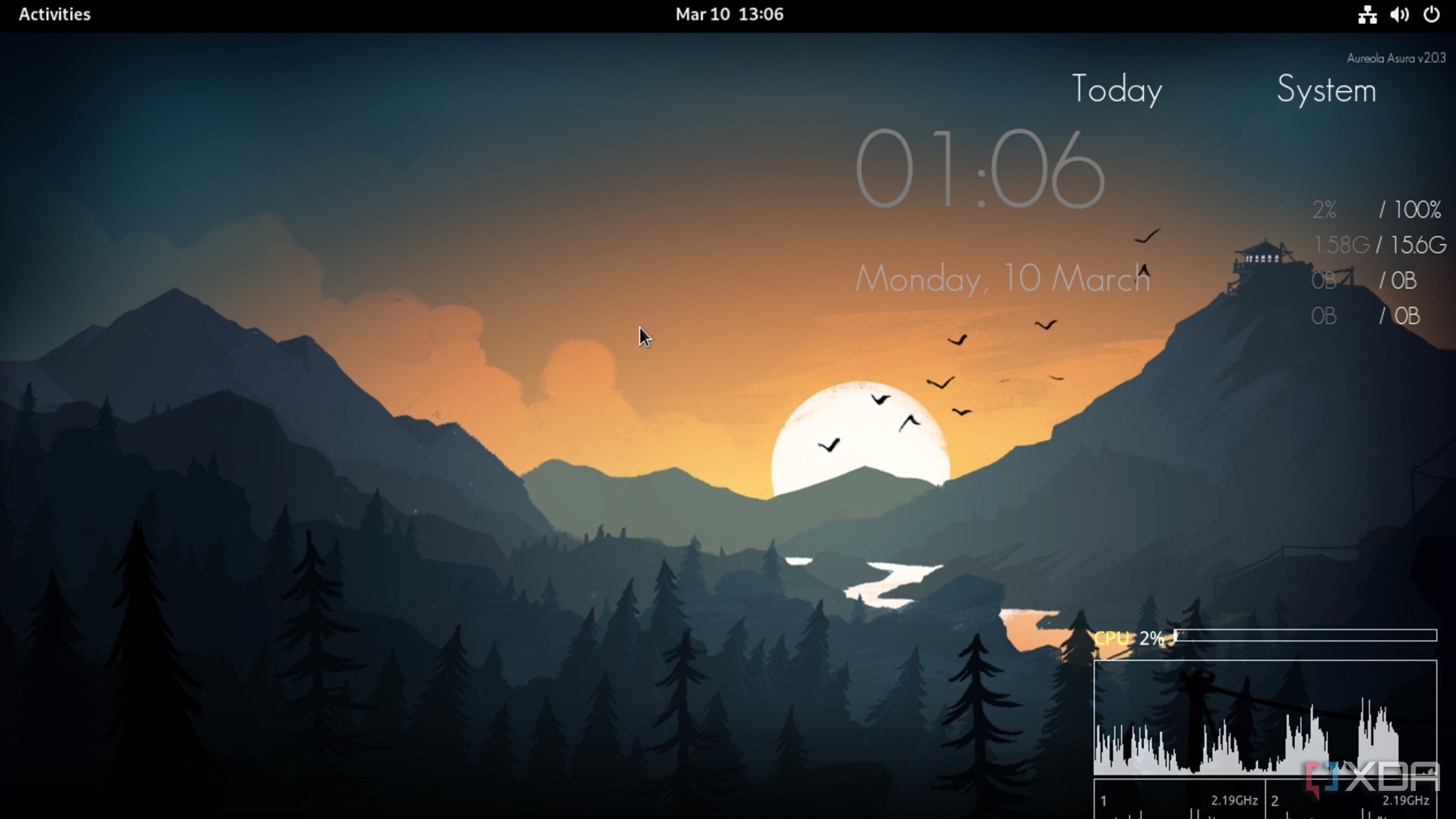 Conky is the Rainmeter alternative for Linux I didn't know I needed