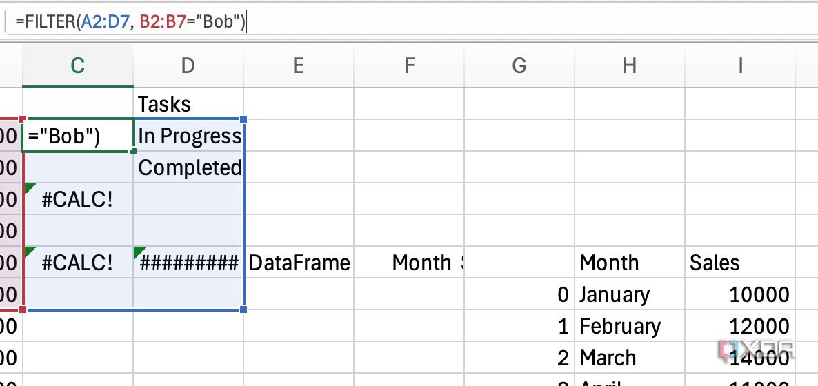 FILTER function in Excel