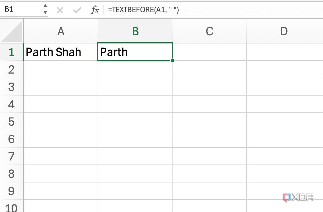 TEXTAFTER function in Excel