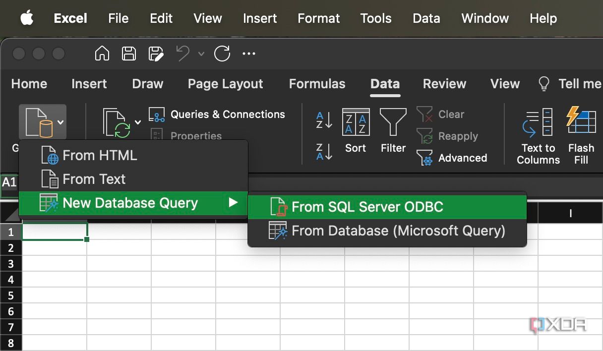 Excel import data faeture