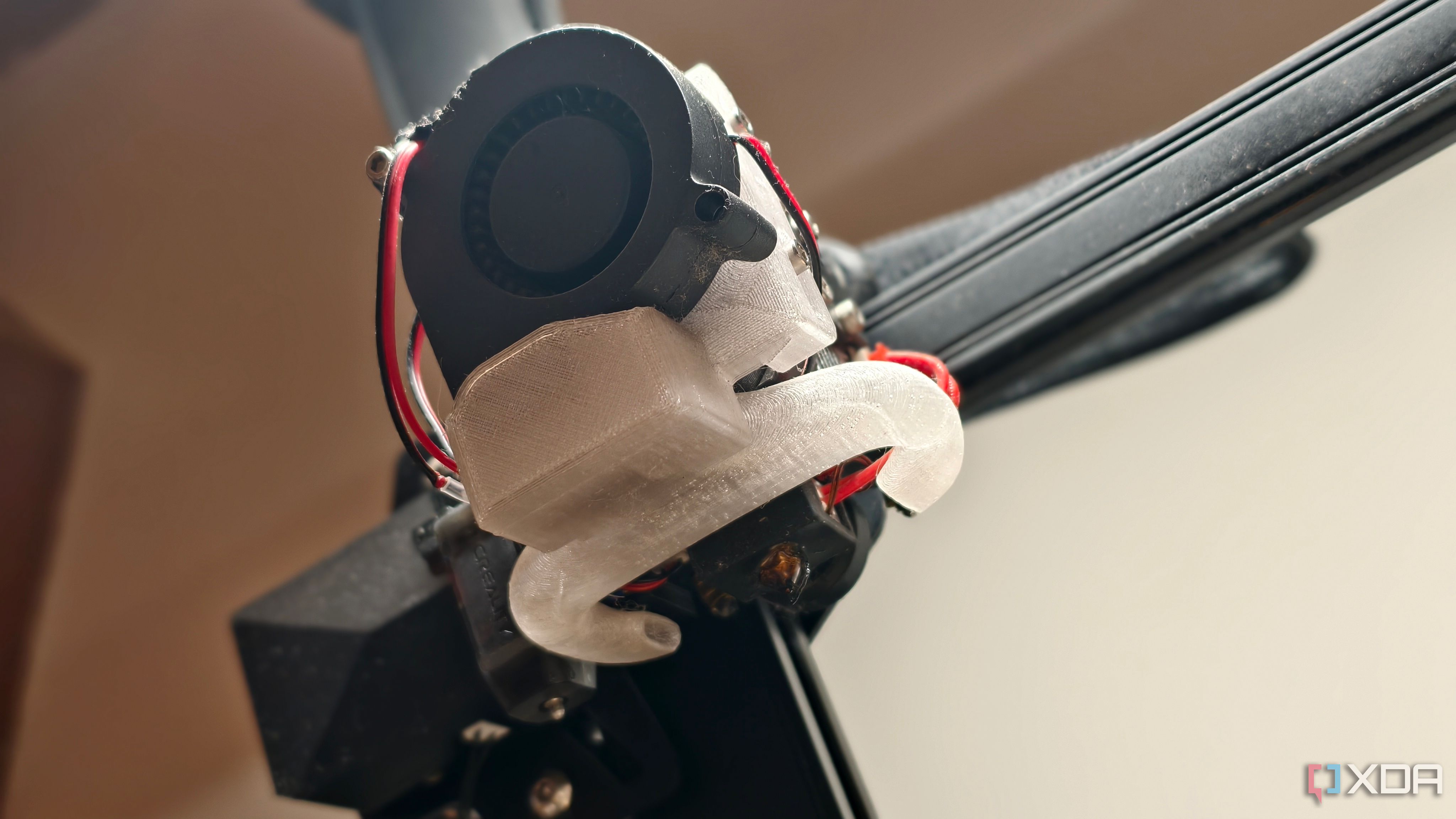 Fan ducts on hot end