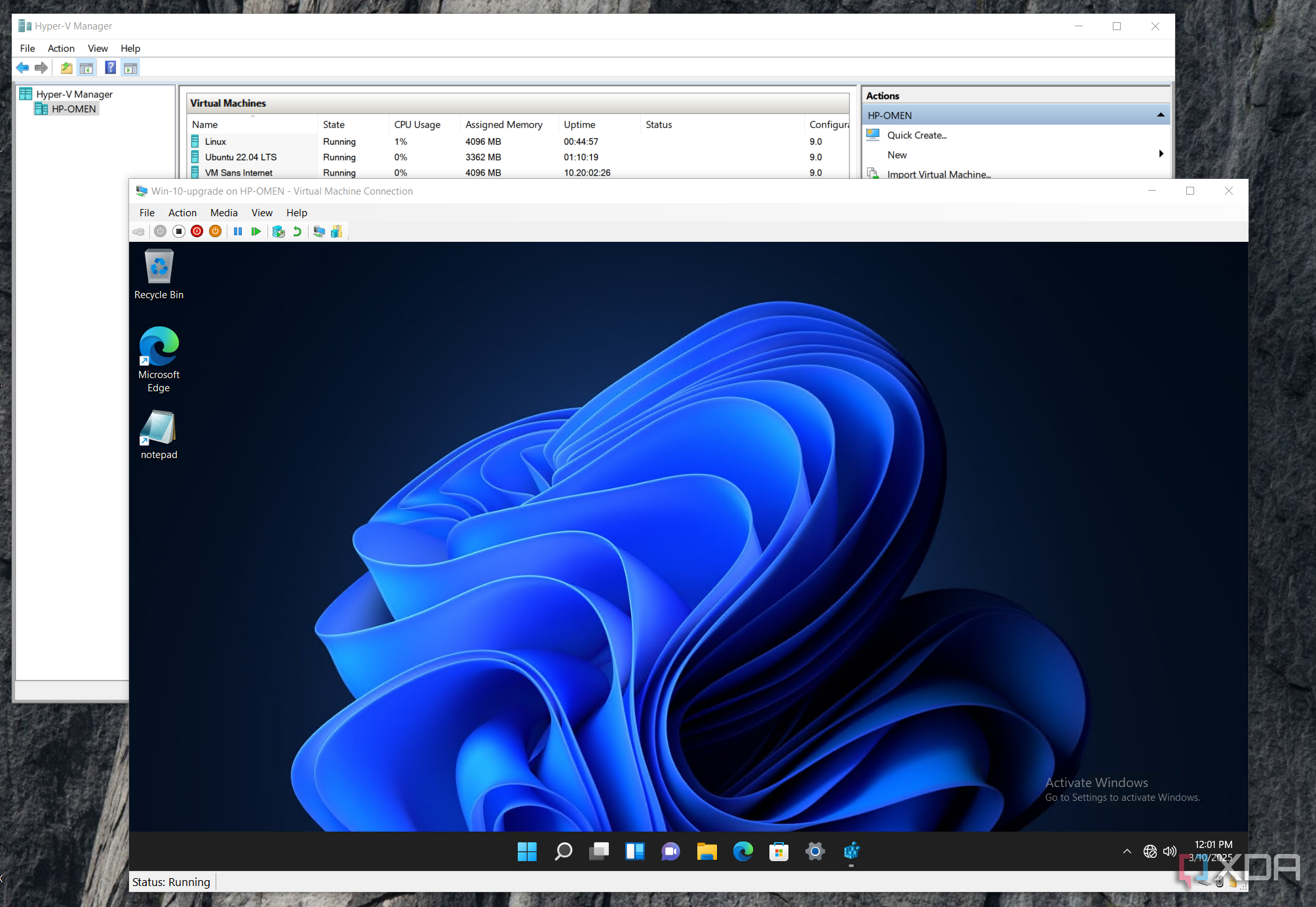 Hyper-V бесплатный в Windows Pro и выше