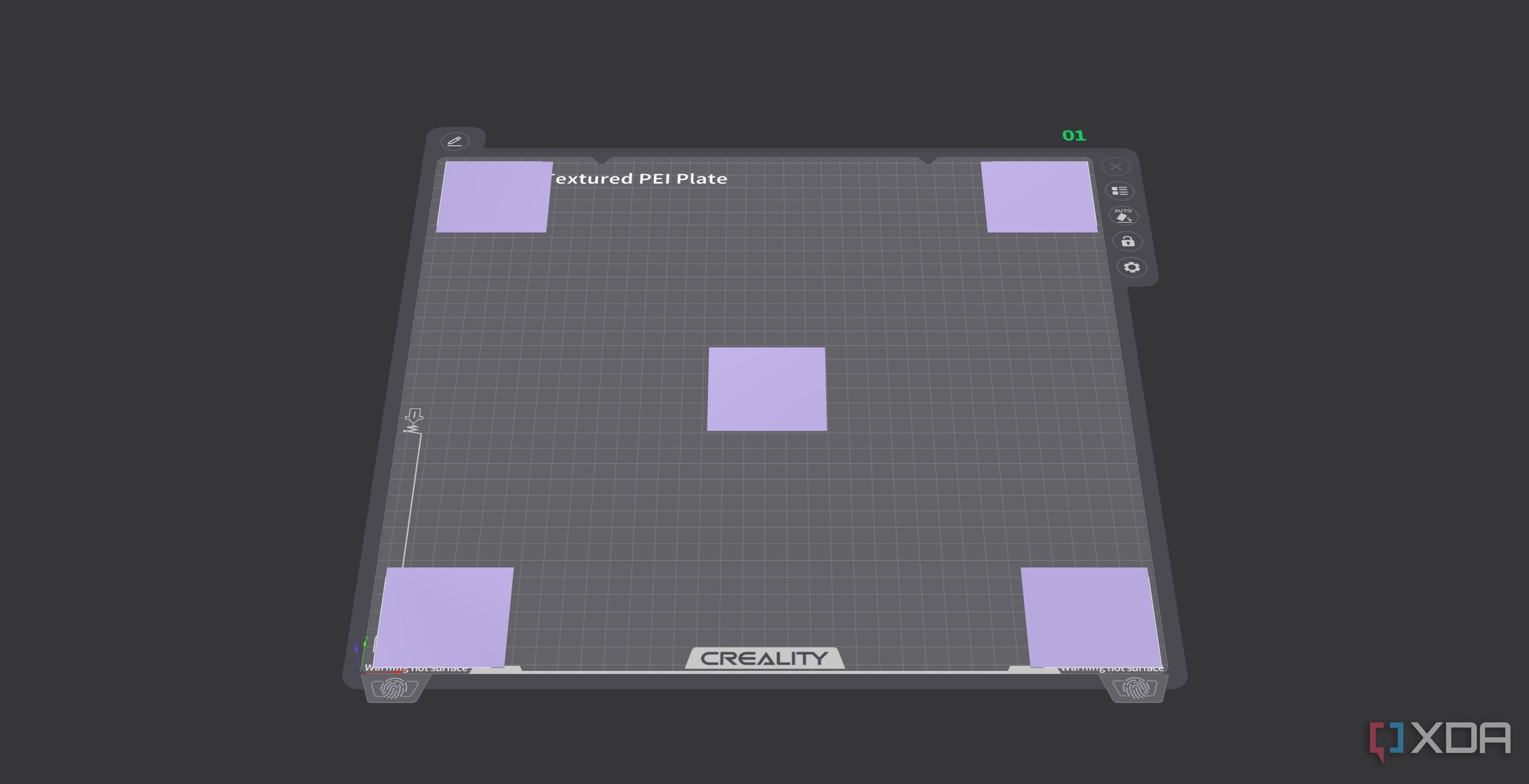 print test to level bed - prep