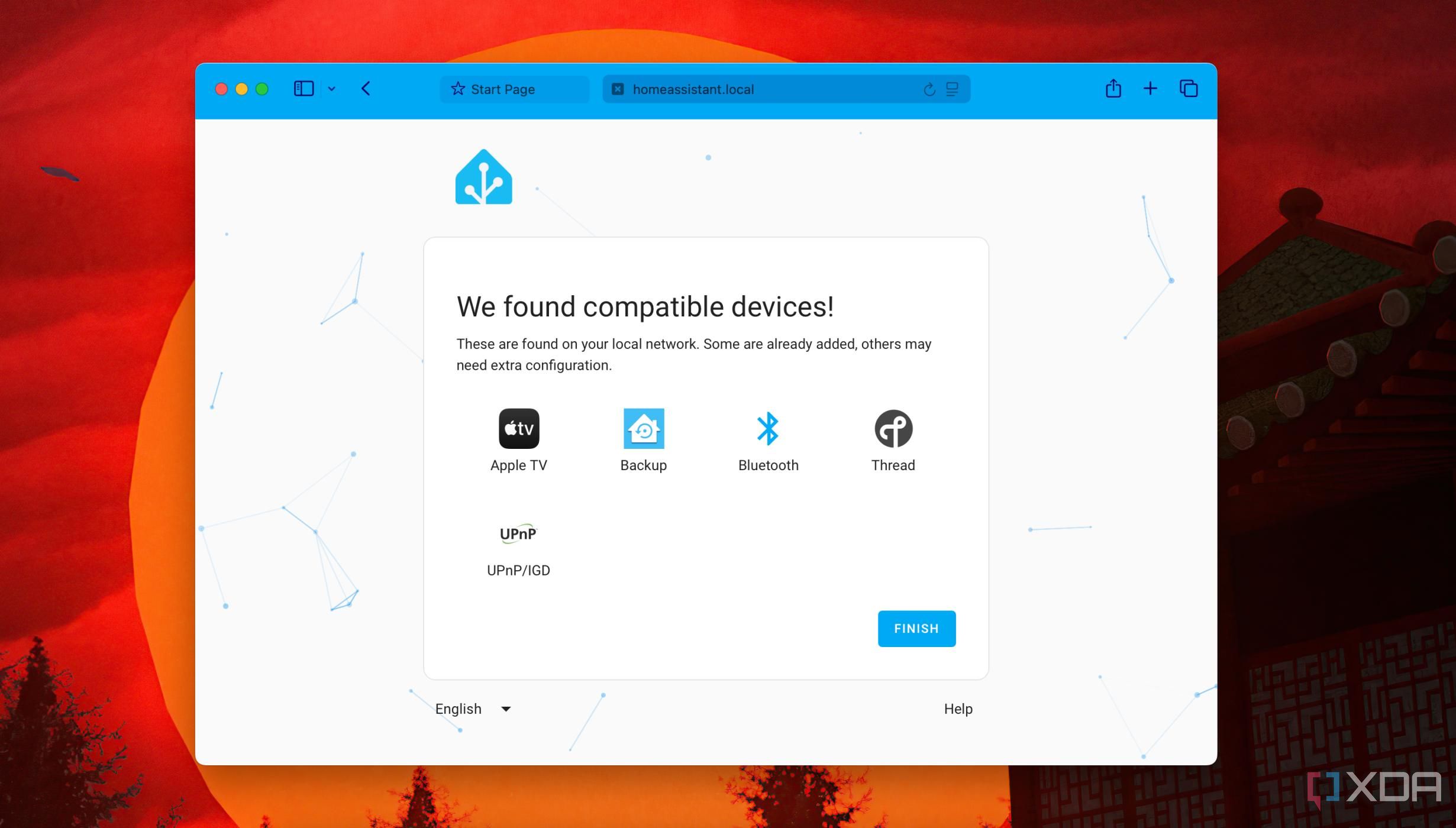 Compatible Devices show up in Home Assistant after making an account