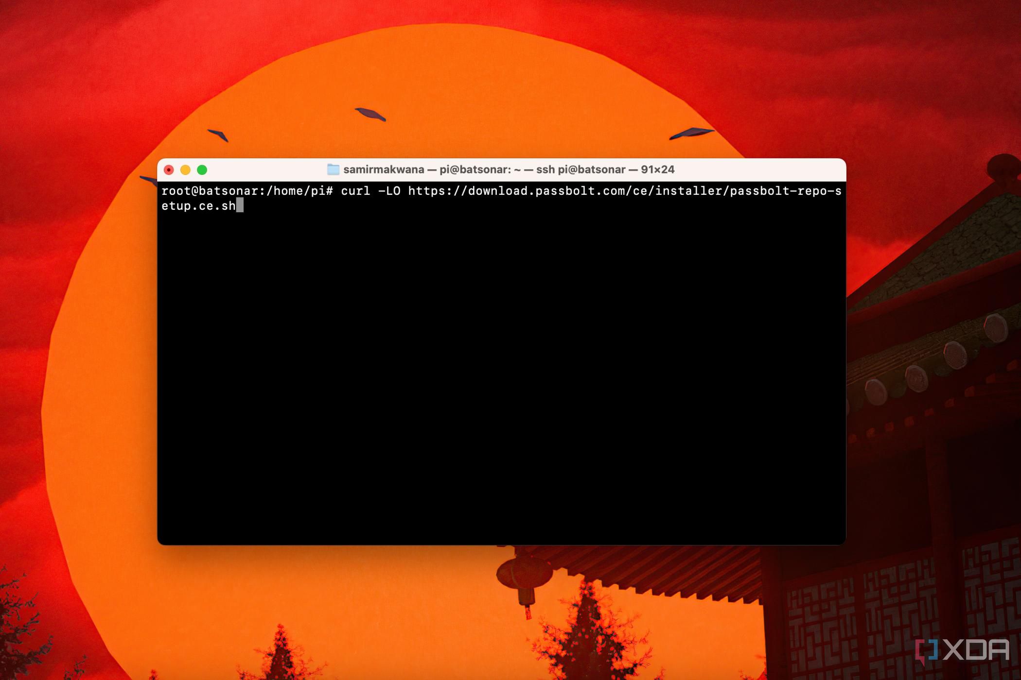 Screenshot of Passbolt community edition server setup instllation script in terminal
