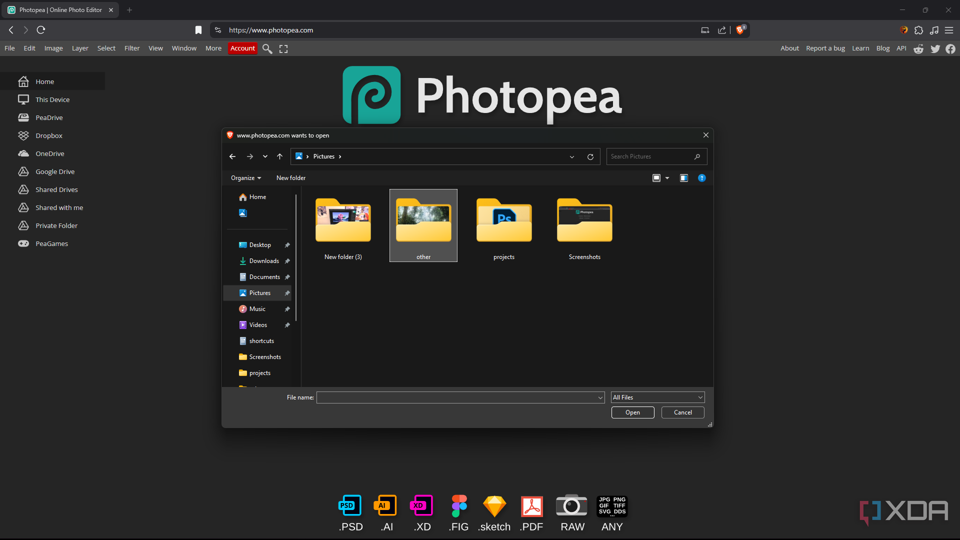 Archivo de carga de Photope