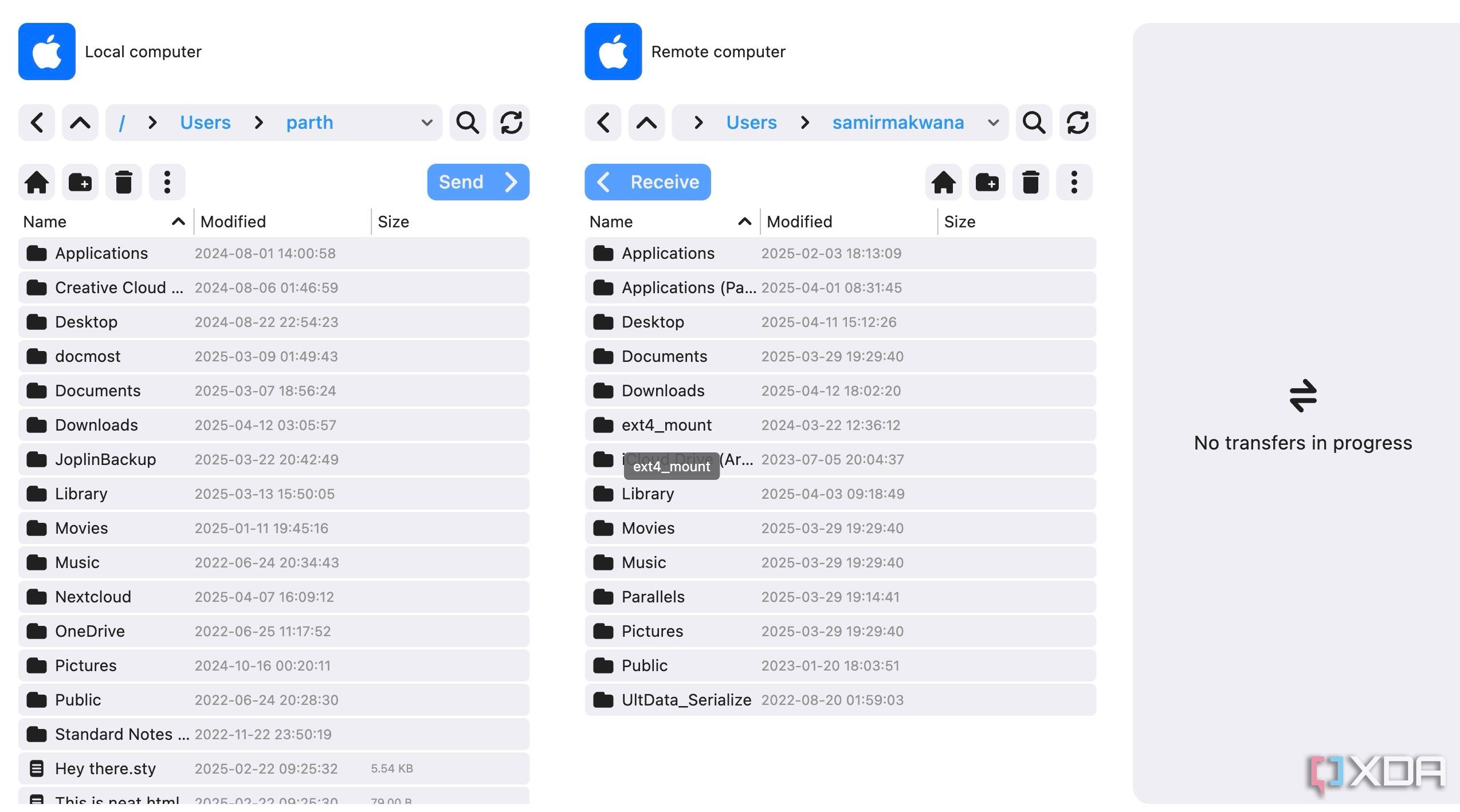 RustDesk file transfer process