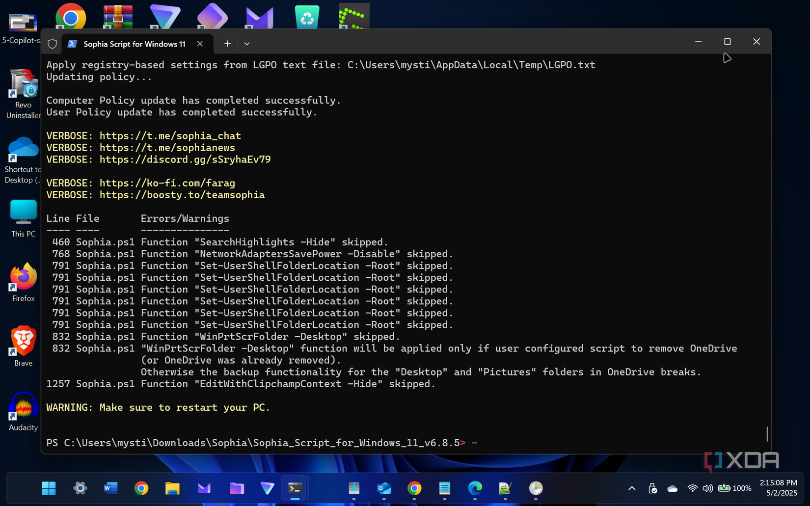 I used Sophia Script to take back control of Windows 11, and I wish I ...