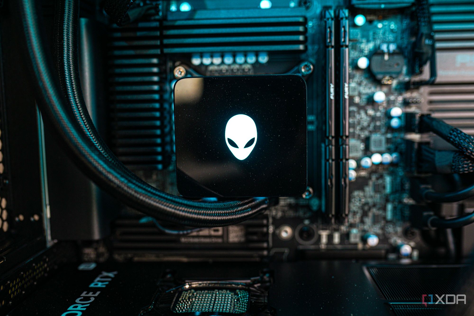 CPU cooler on the Alienware Area-51 desktop.