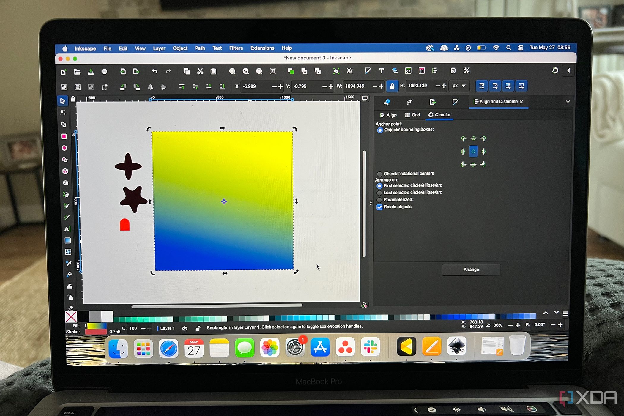 Inkscape design project for Martock Pride social campaign