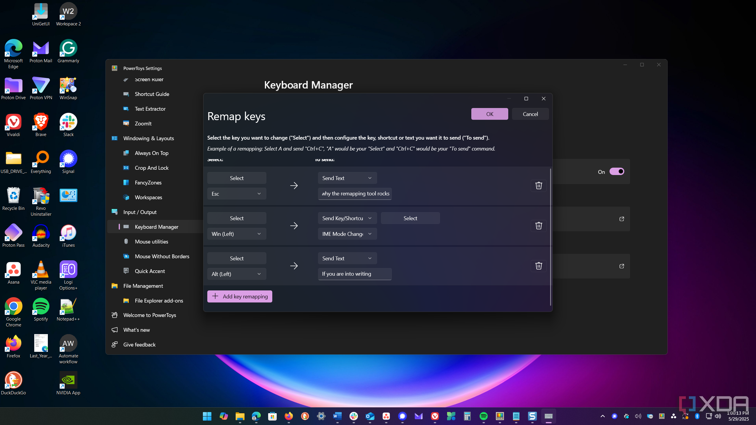 Keyboard Manager PowerToy for remapping your keyboard