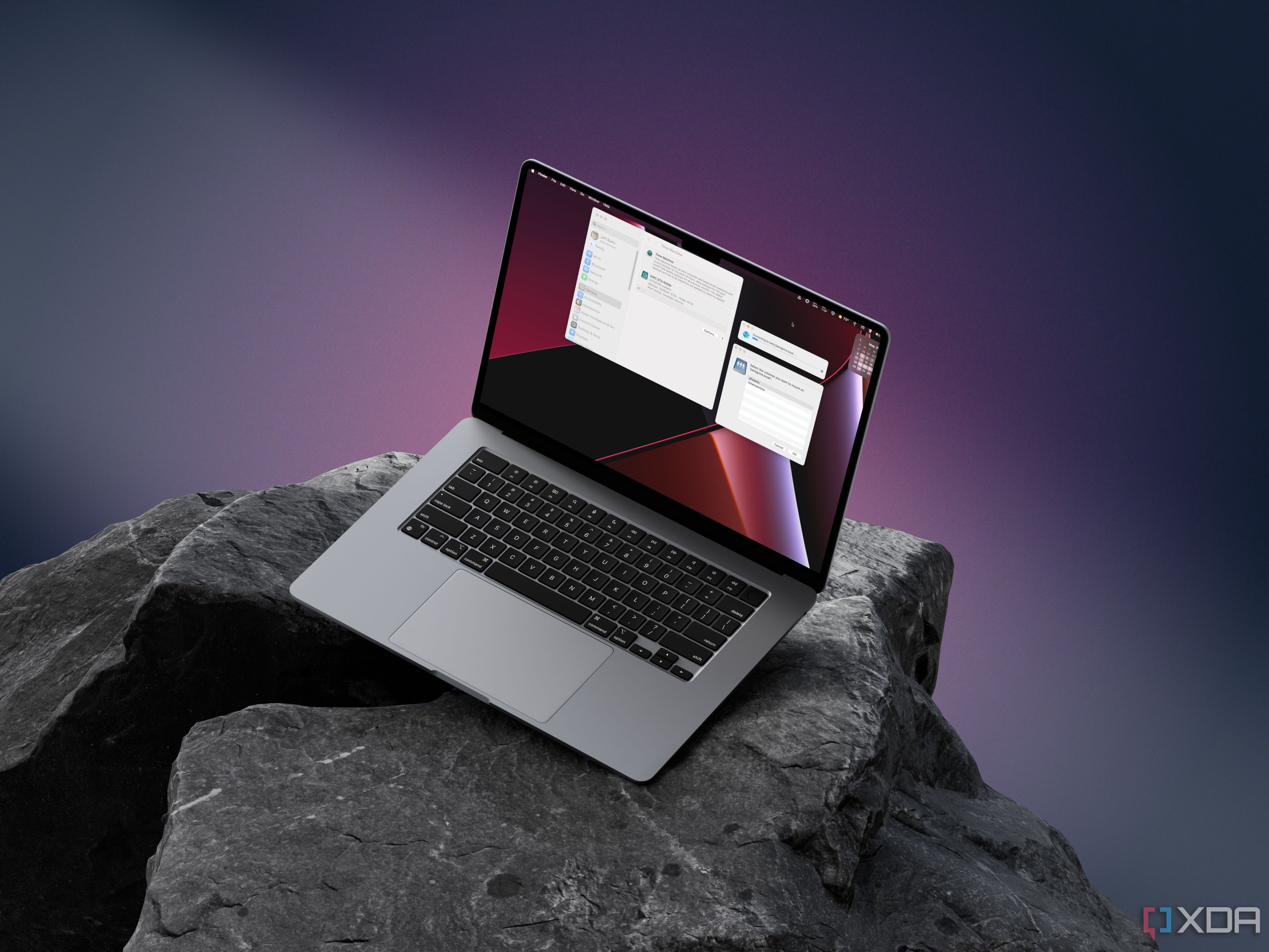 MacBook Air Time Machine settings