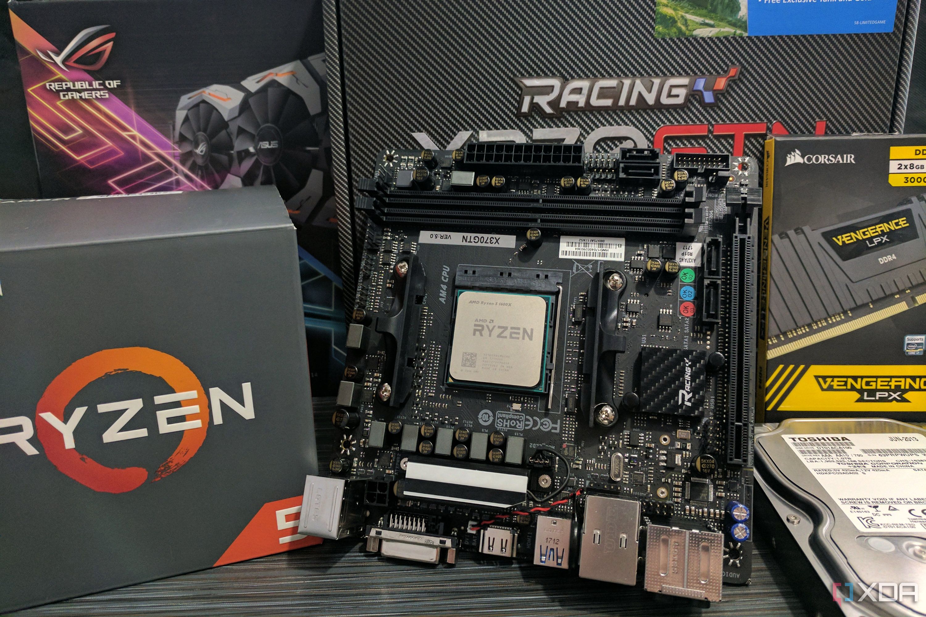 amd am4 motherboard and other parts