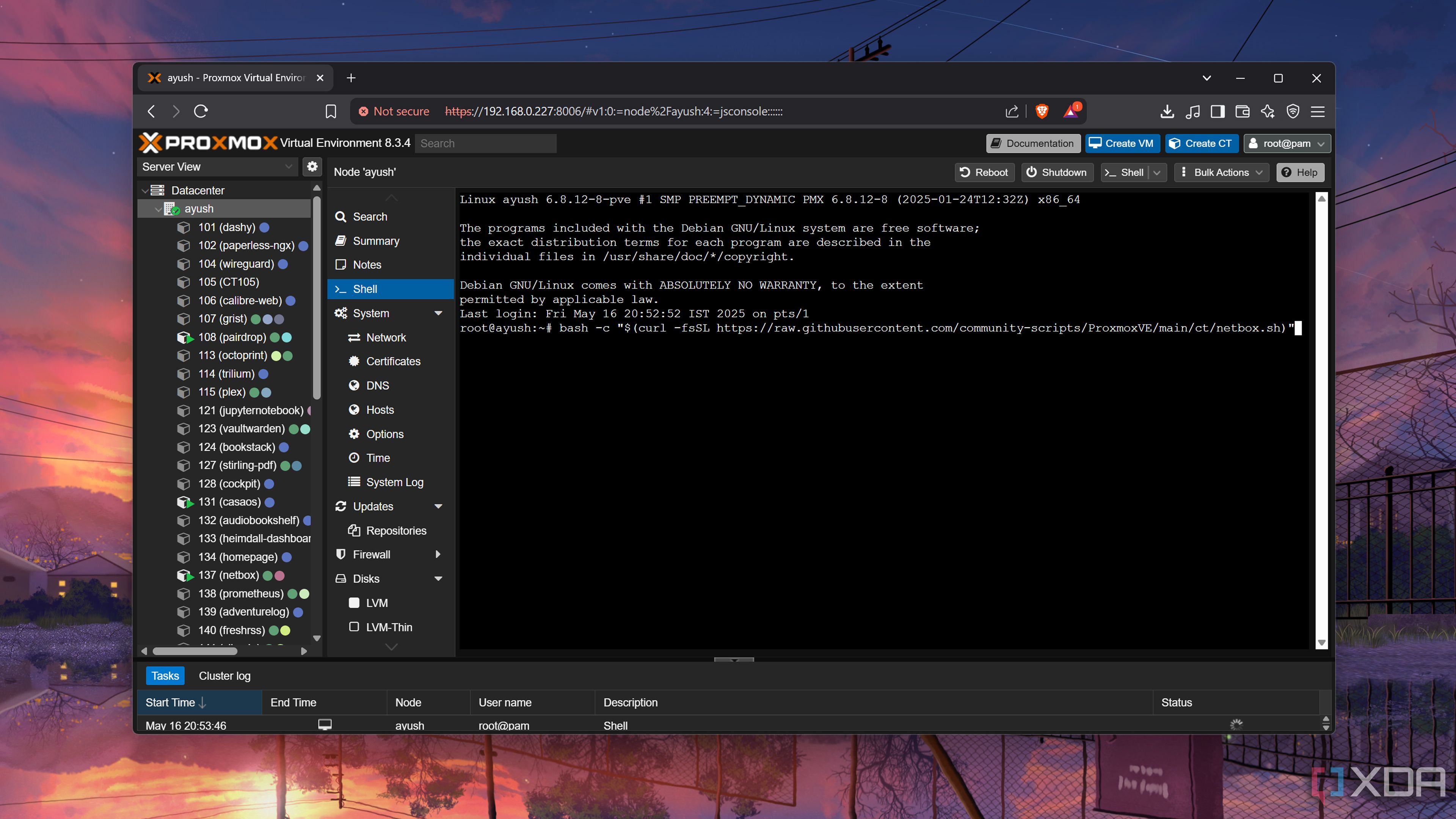 Setting up NetBox on Proxmox