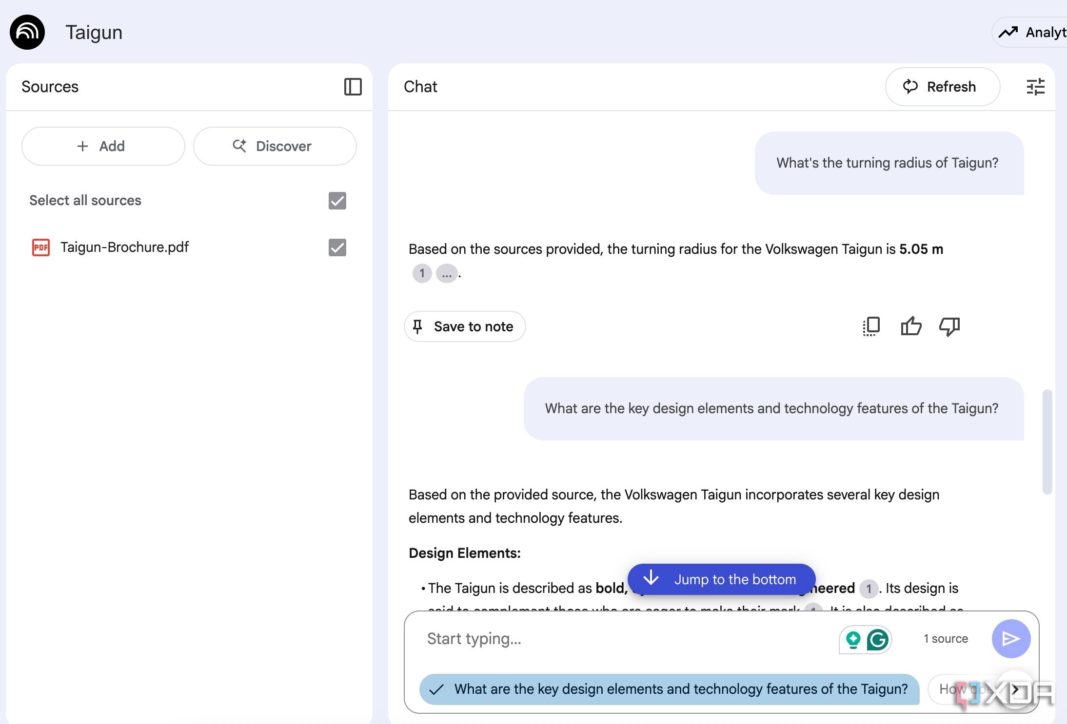 Scan PDF using NotebookLM