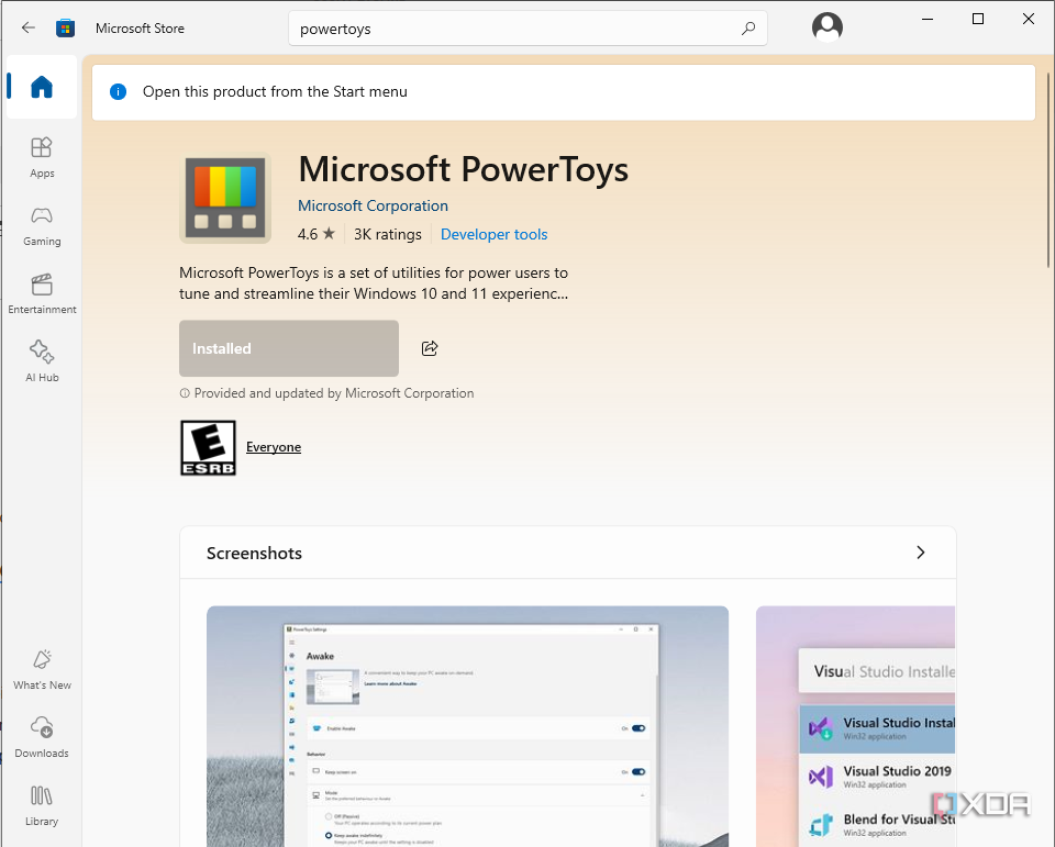 Tienda de powertoys