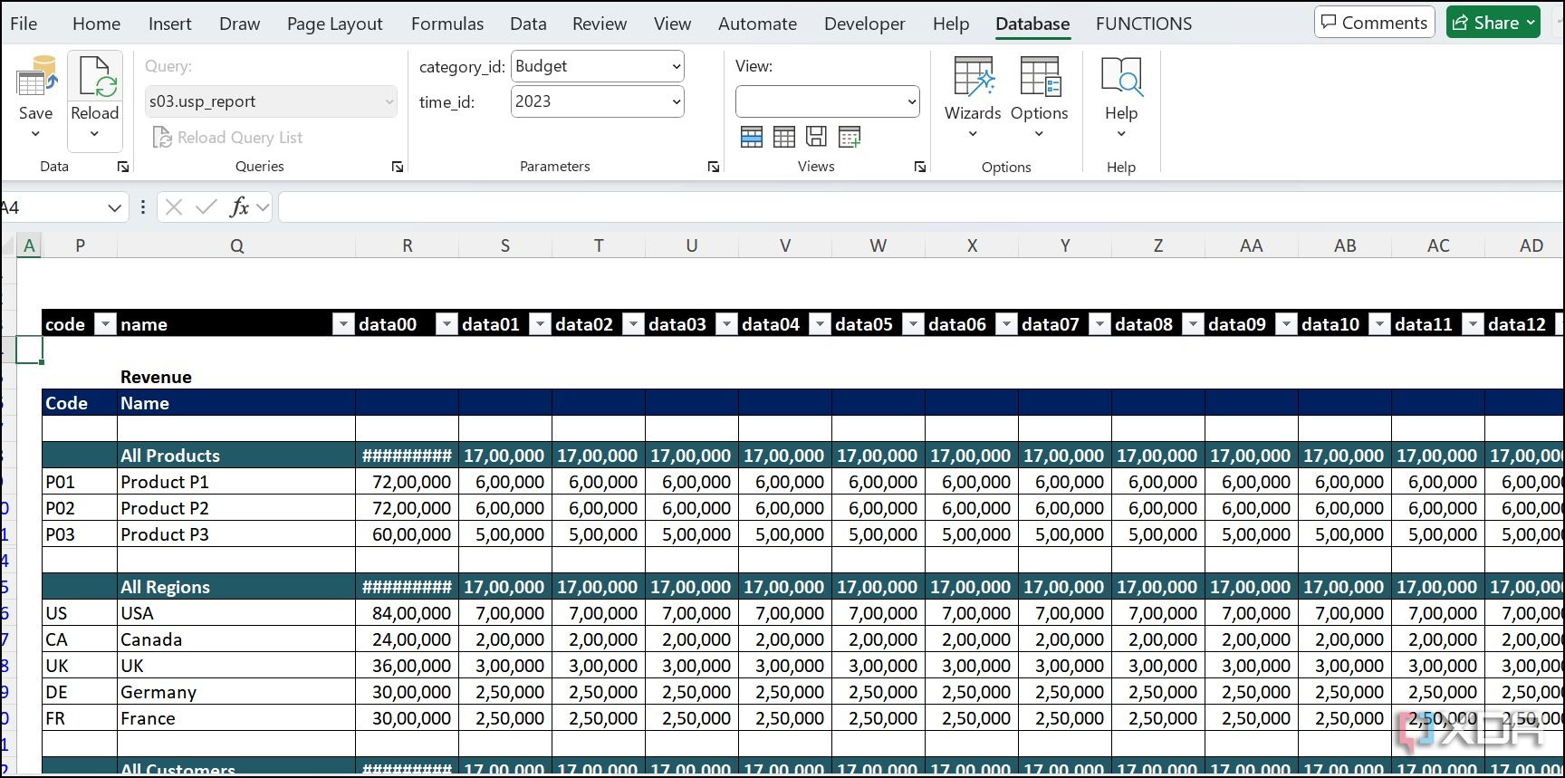 SaveToDB finance