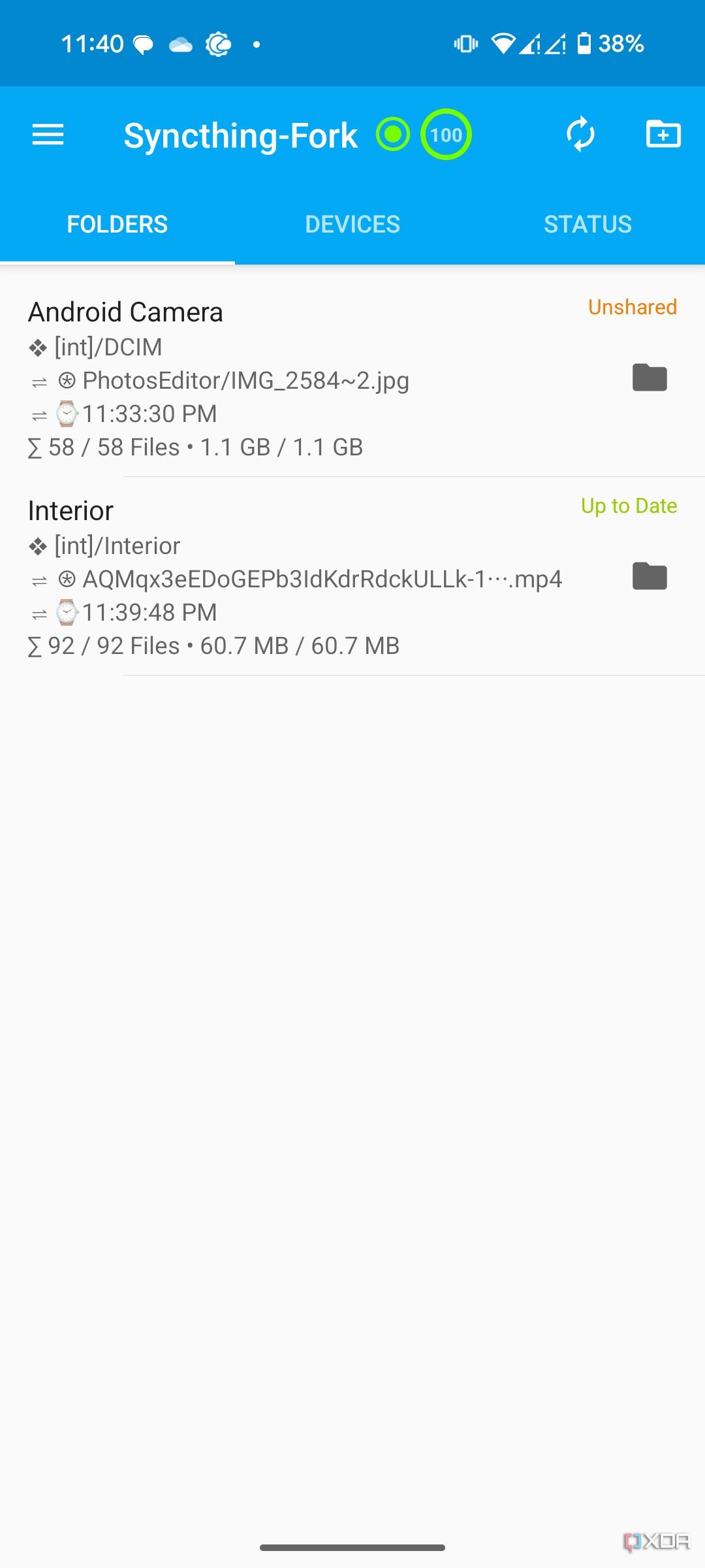 Android de sincronización