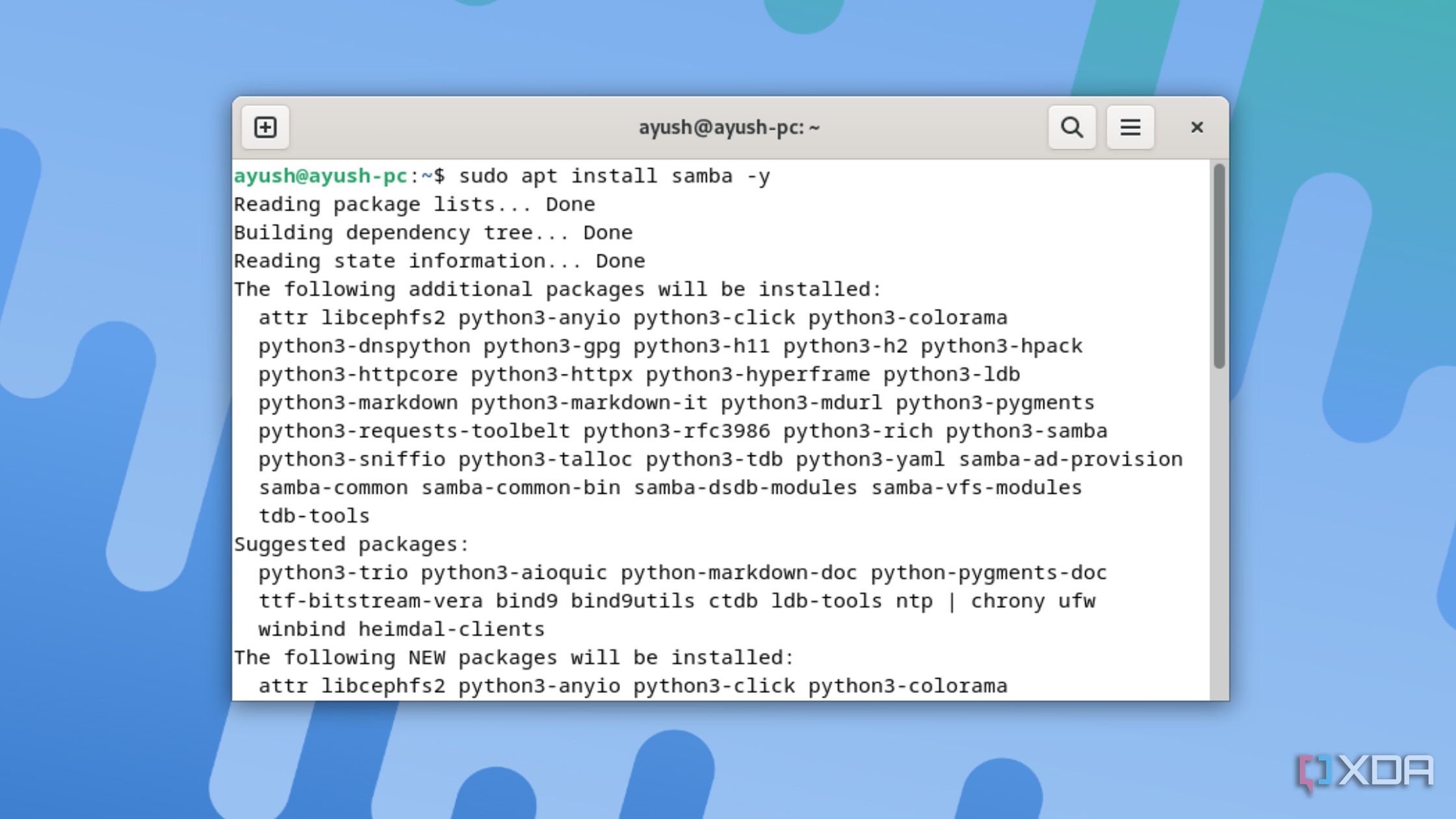 Installing Samba on Debian
