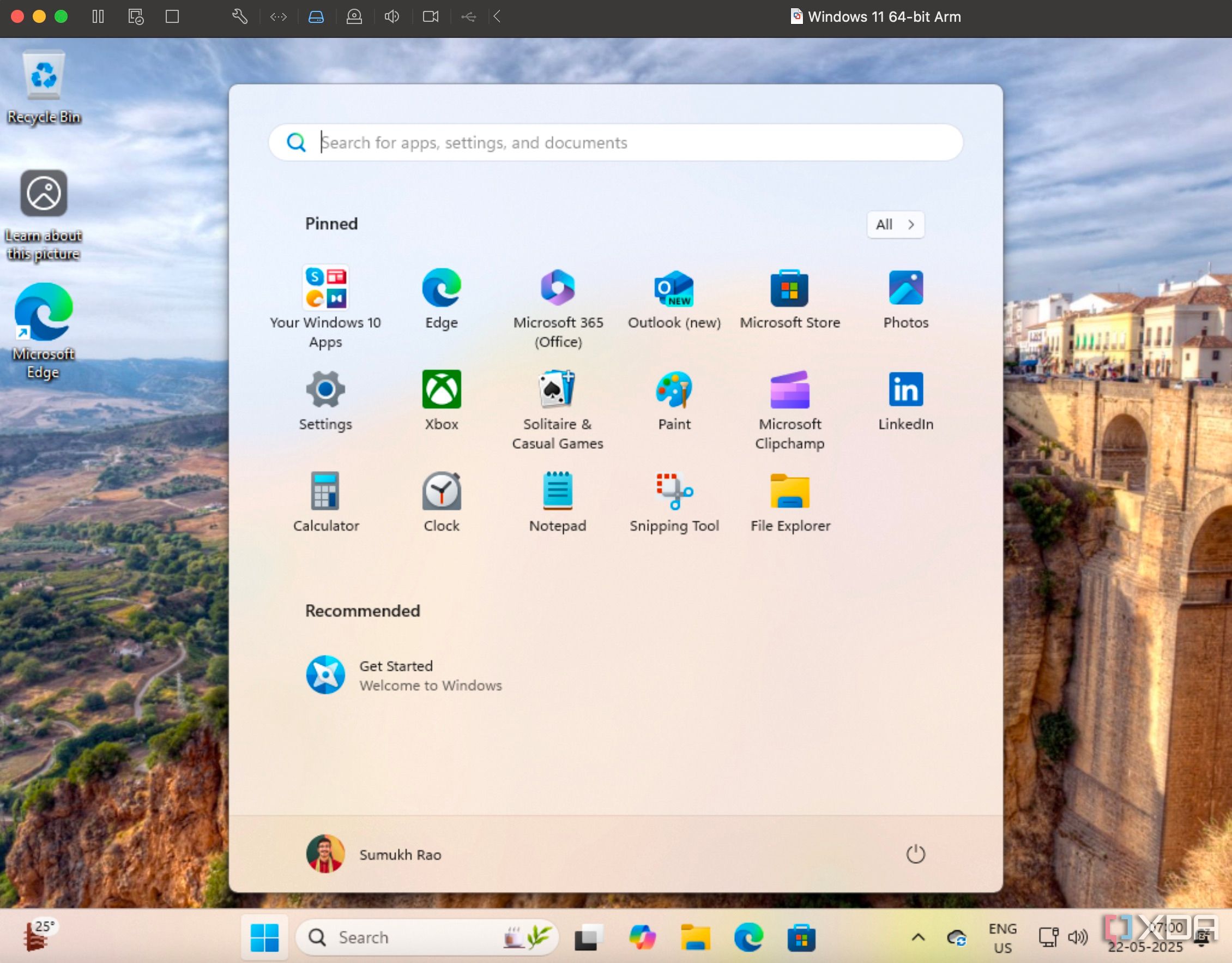 Inicio del menú en Windows 11
