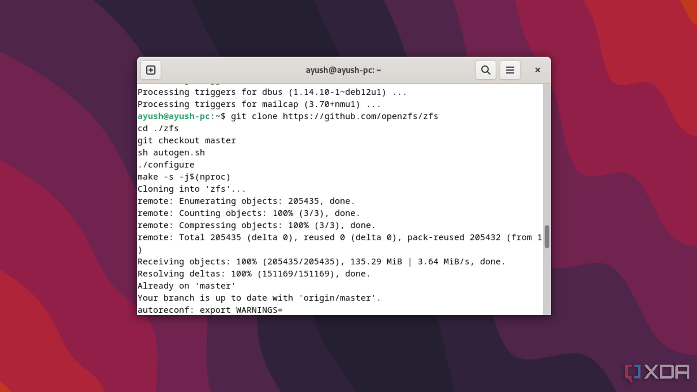 Installing ZFS on Debian