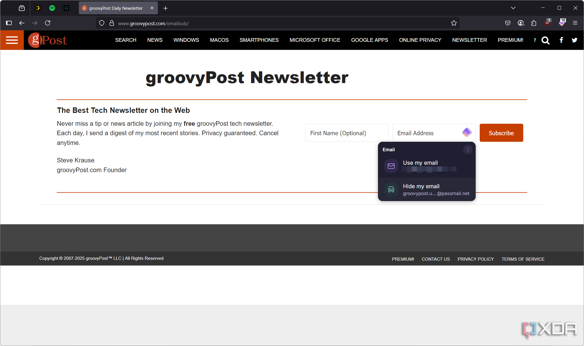Shows Proton Pass ease of use with email aliases