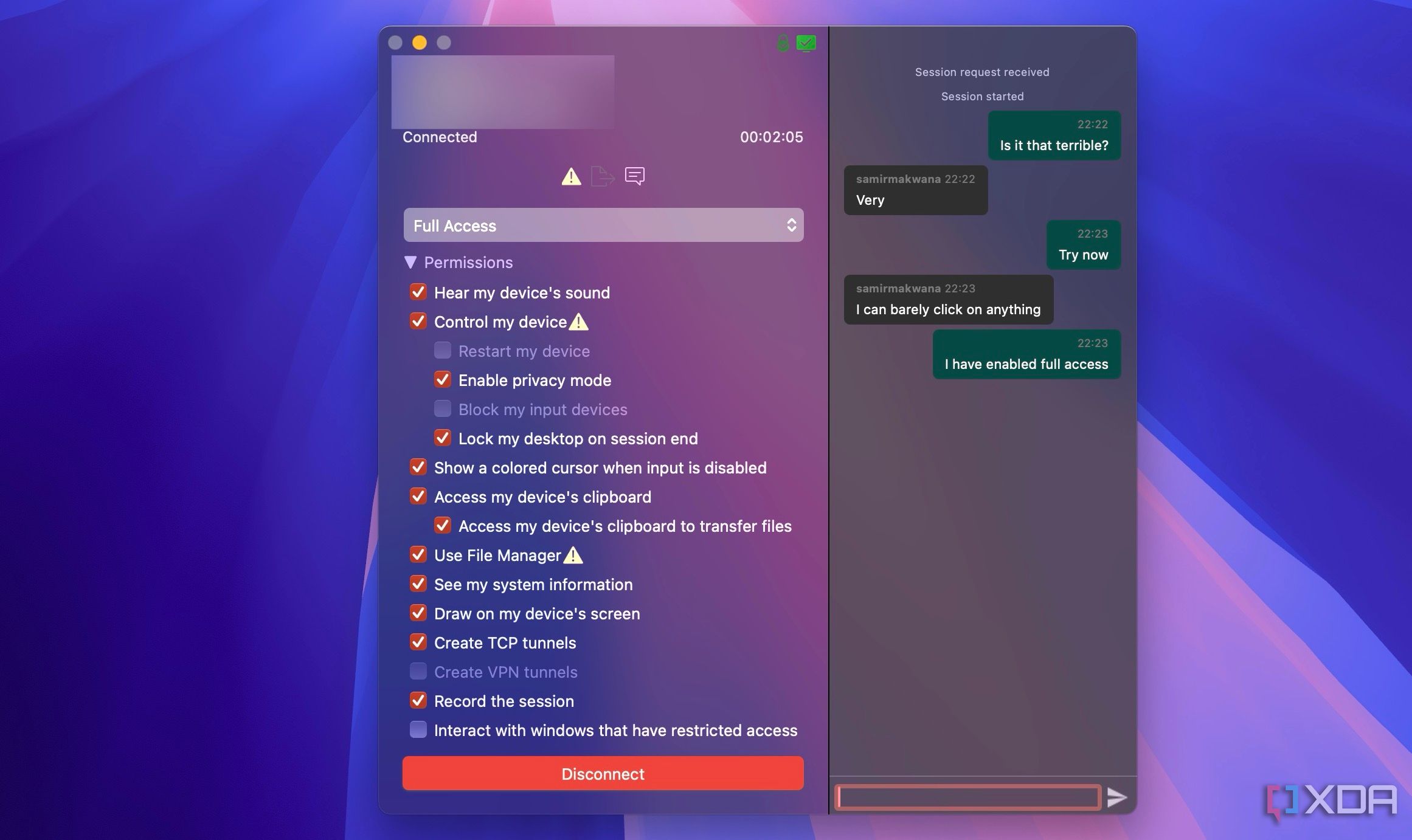 AnyDesk features