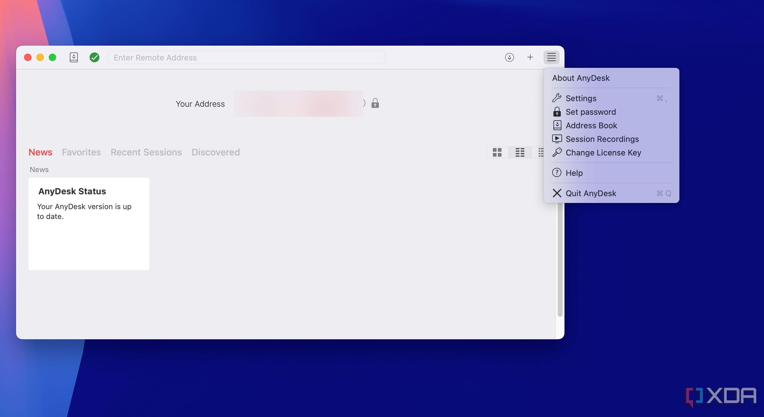 AnyDesk settings
