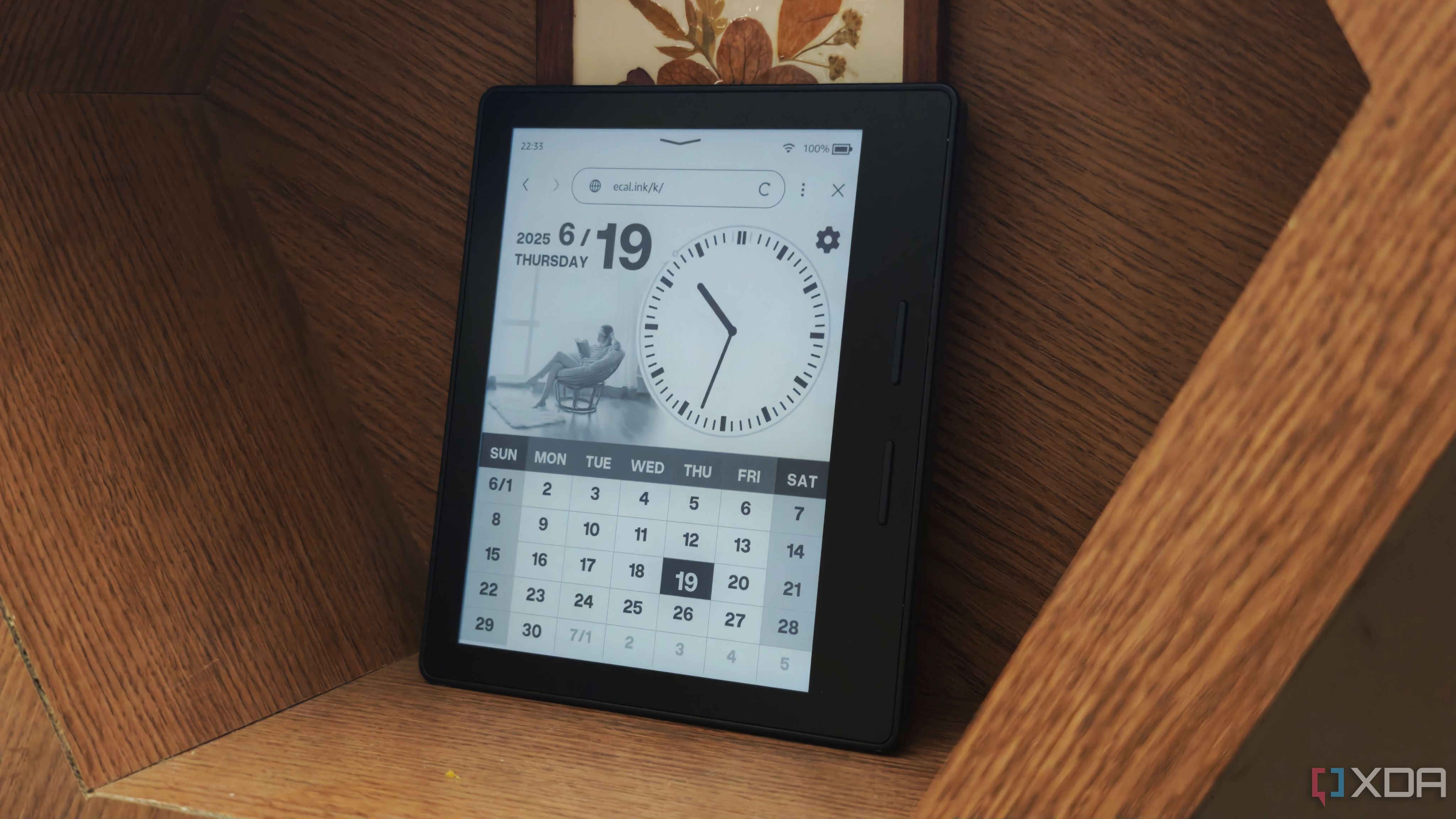 Calendar app on Kindle