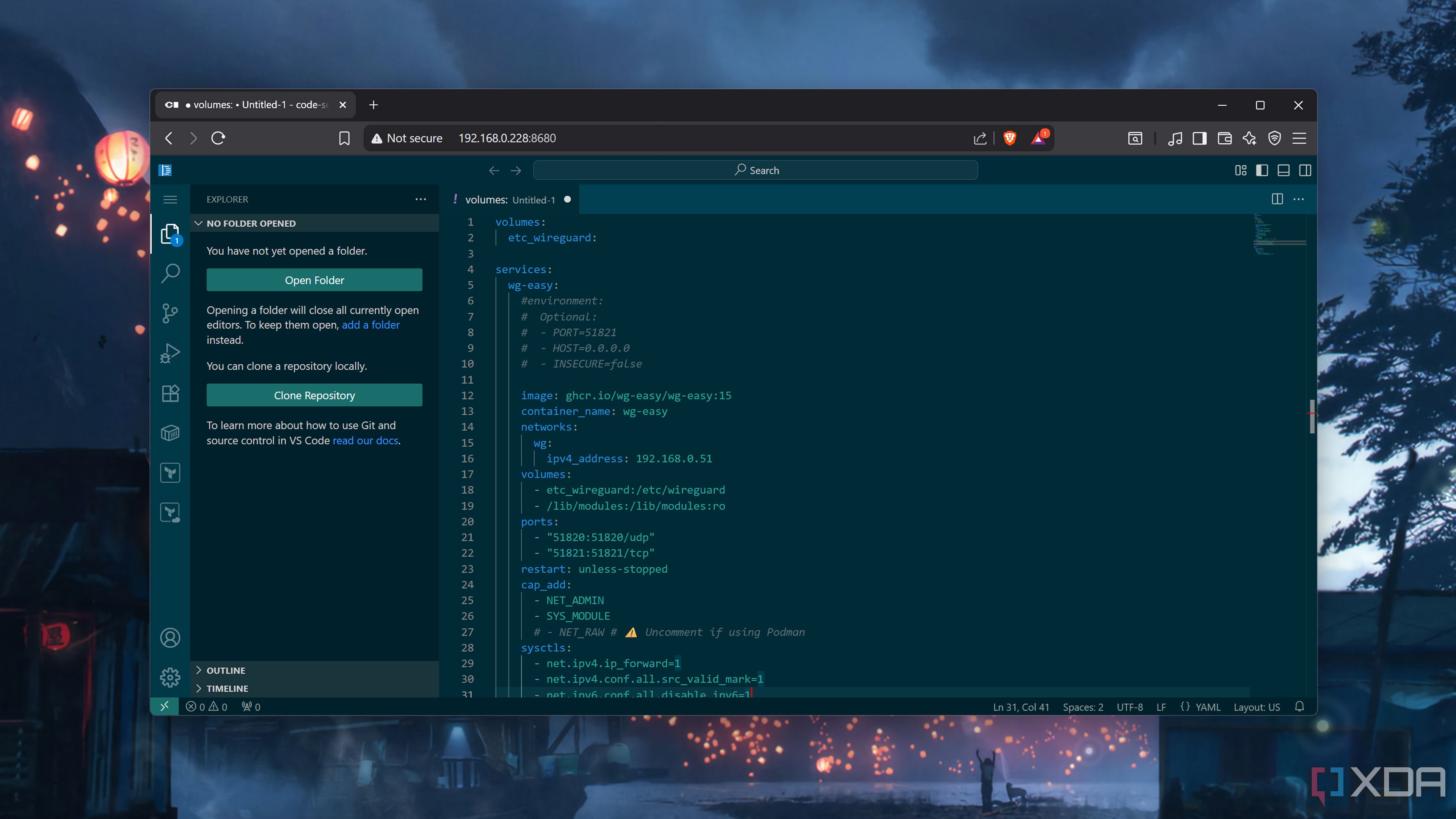 Running Code-Server on a PC