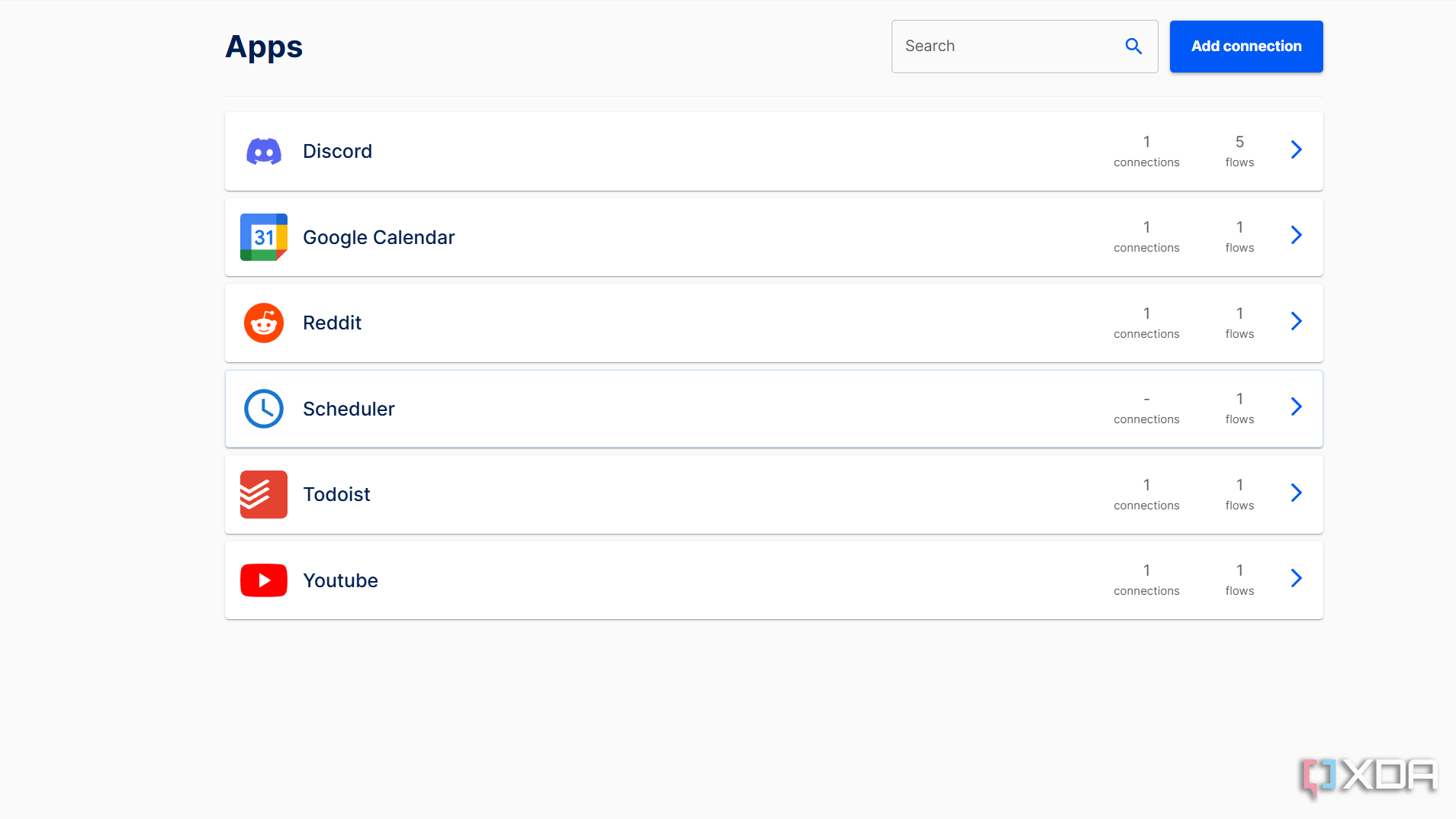 connected apps in automatisch