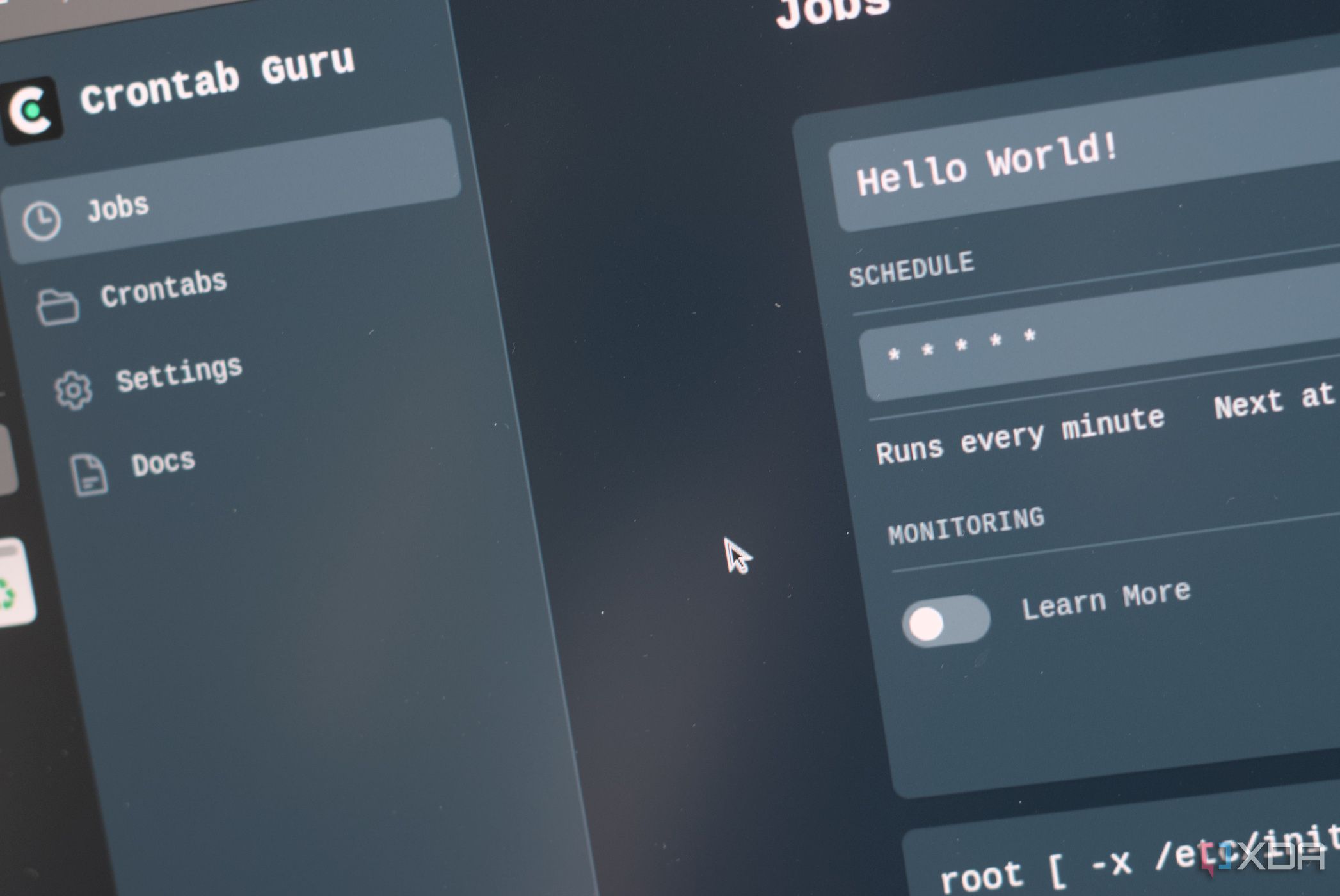 Crontab Guru Dashboard