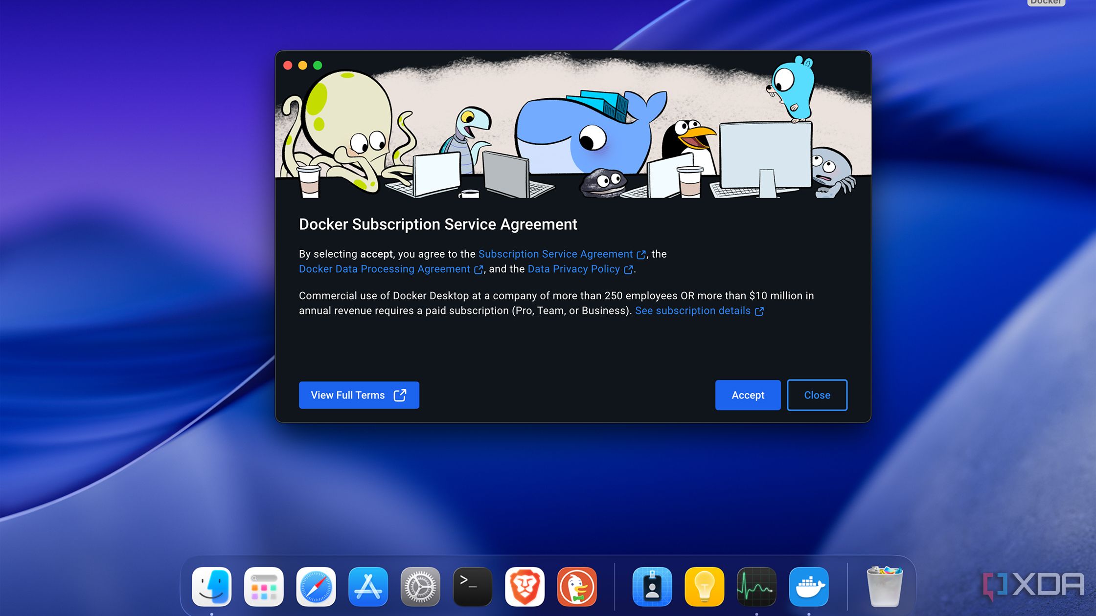 Running Docker Desktop on macOS