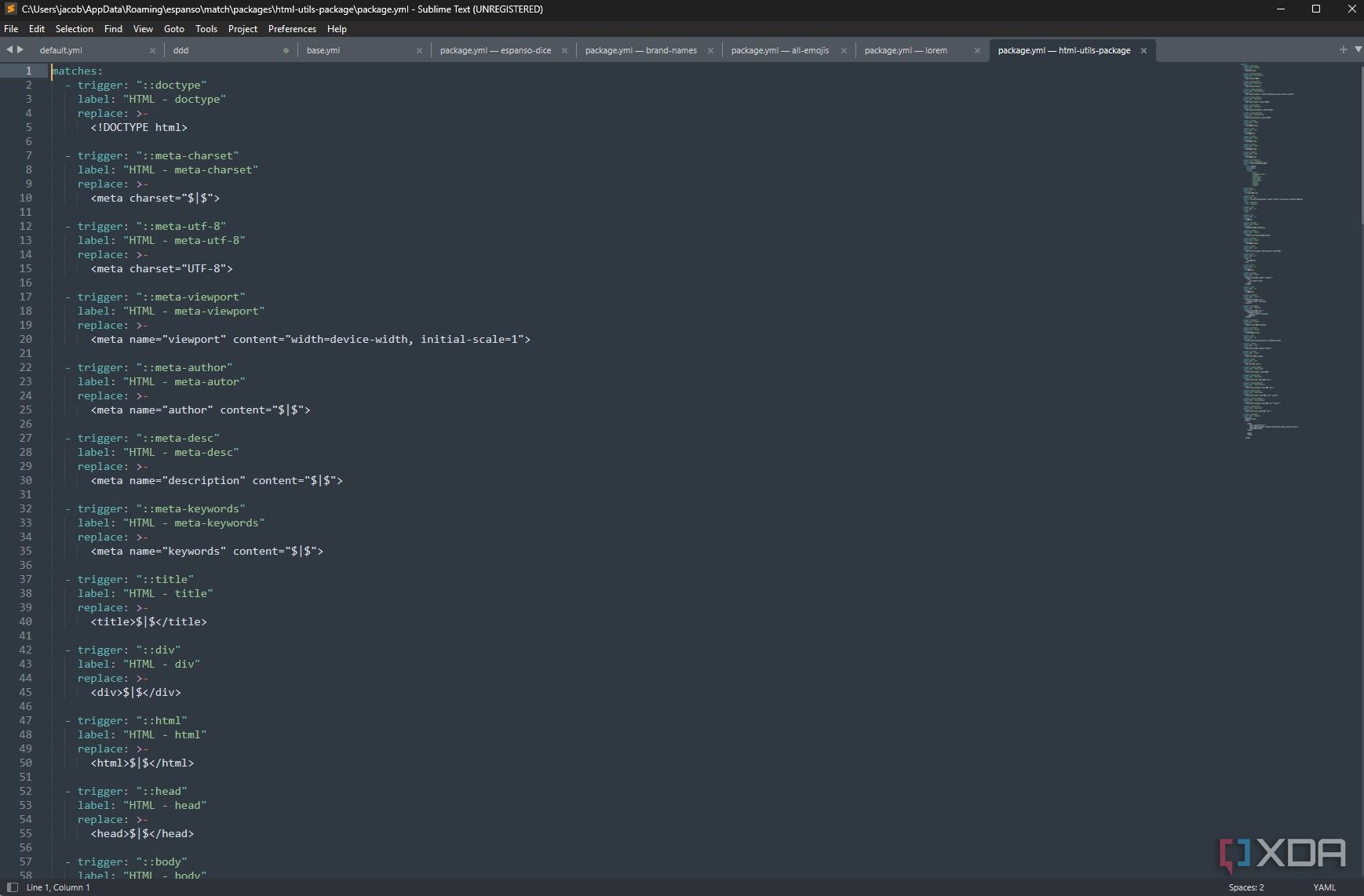 espanso-html