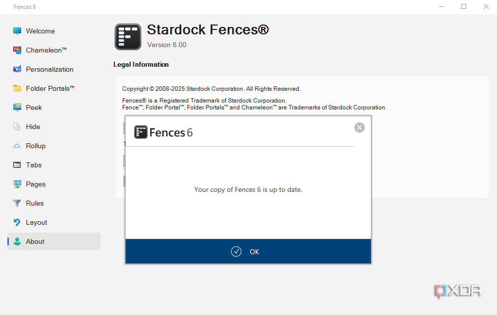 Fences keeps everything up to date. 