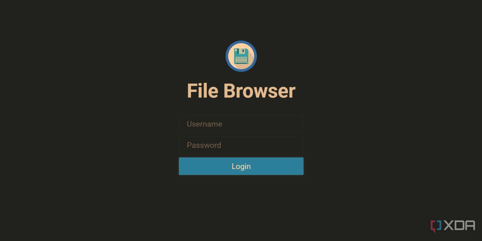 screenshot of filebrowser webui running in chrome