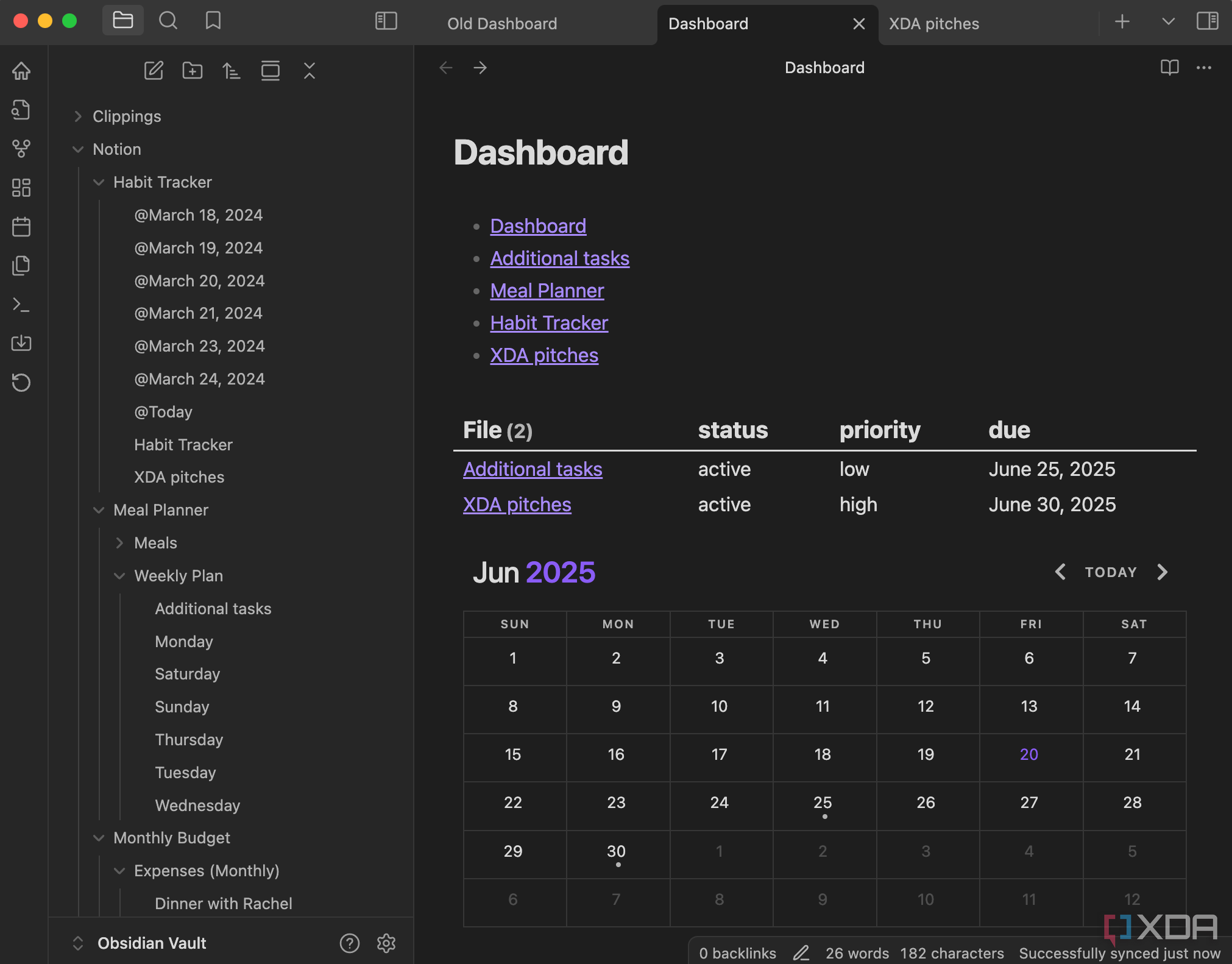 Final dashboard
