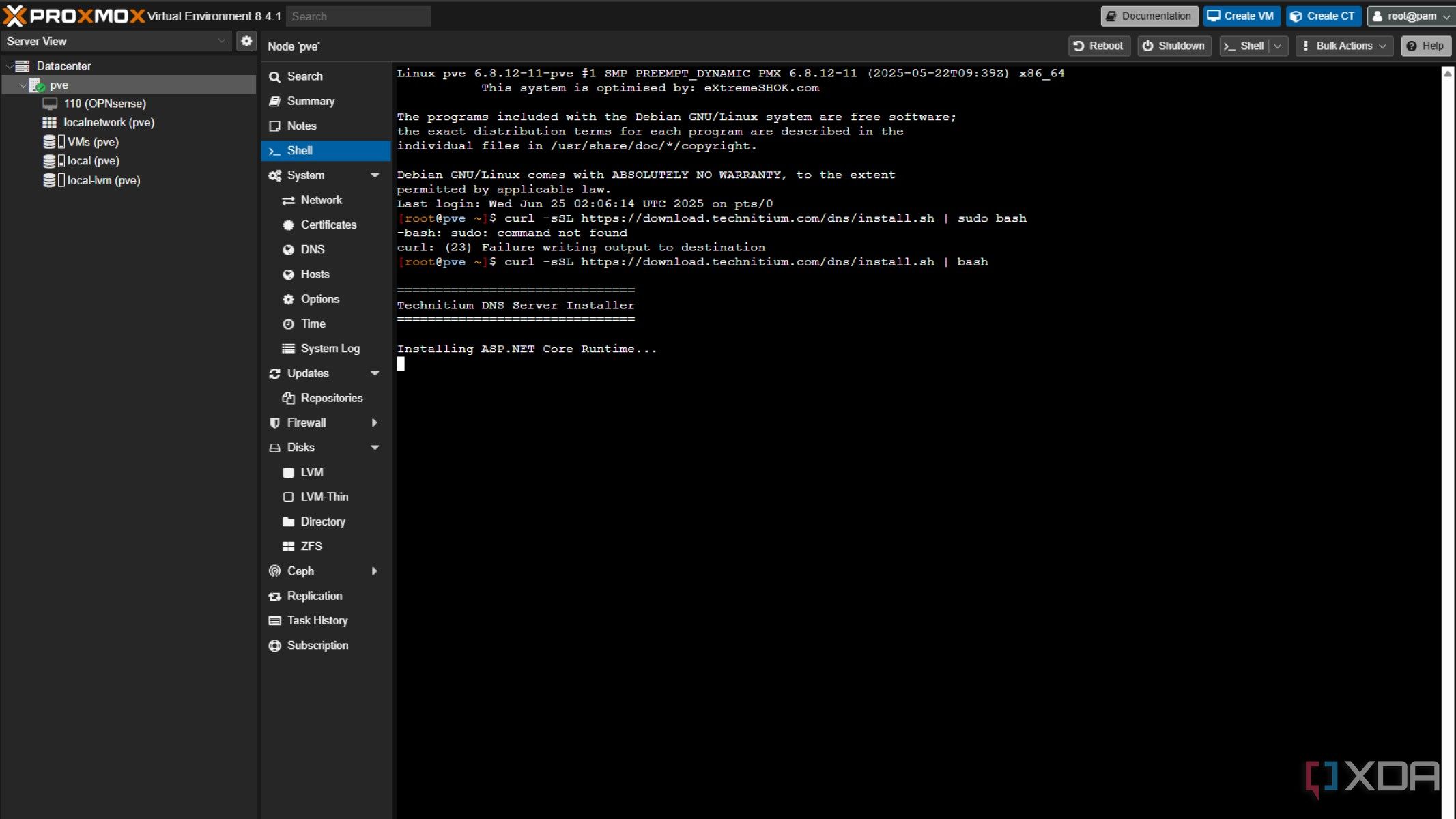 install-technitium-proxmox