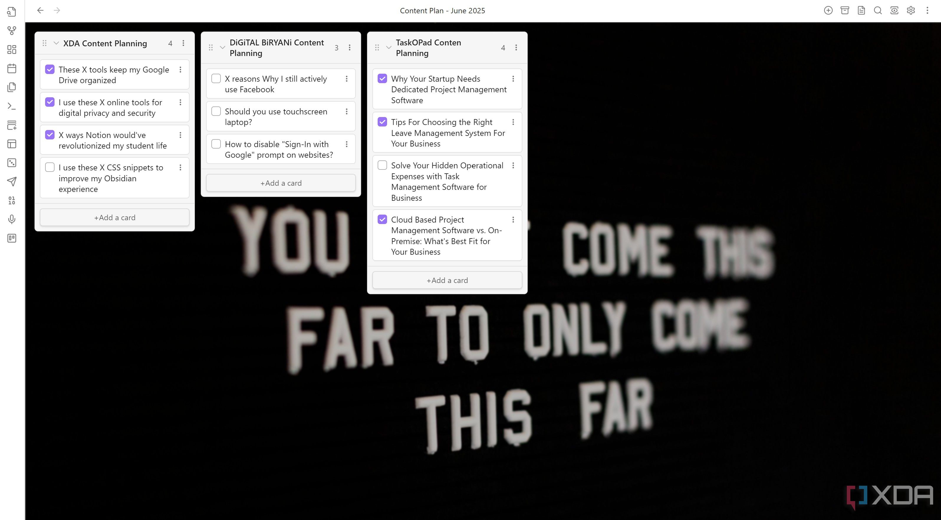 Custom background in Obsidian Kanban using CSS snippet