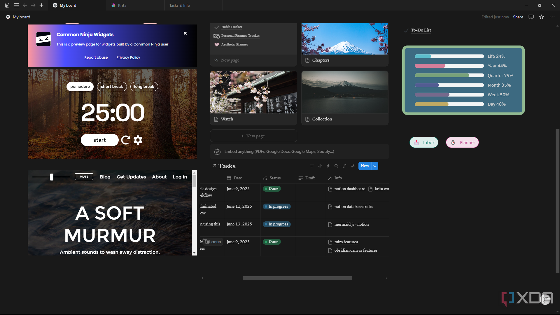 Notion interact with linked database