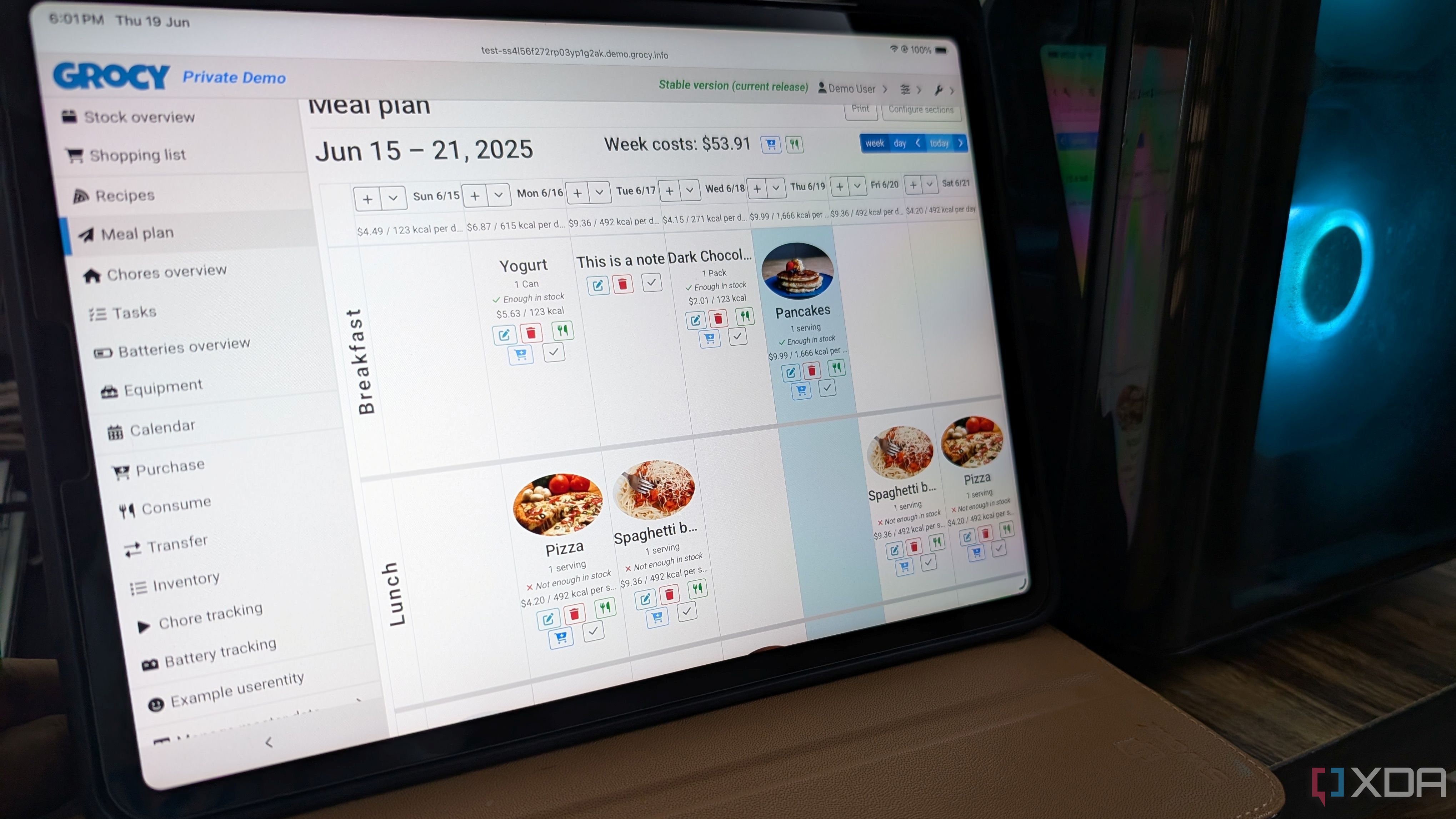 Why I use Grocy for home organization