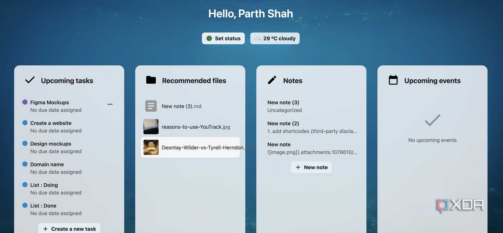 Panel de NextCloud Panel