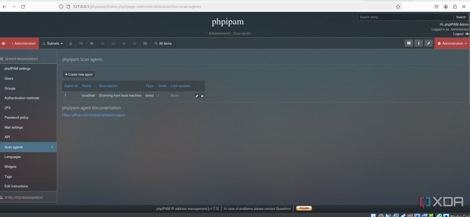 phpIPAM scan agents