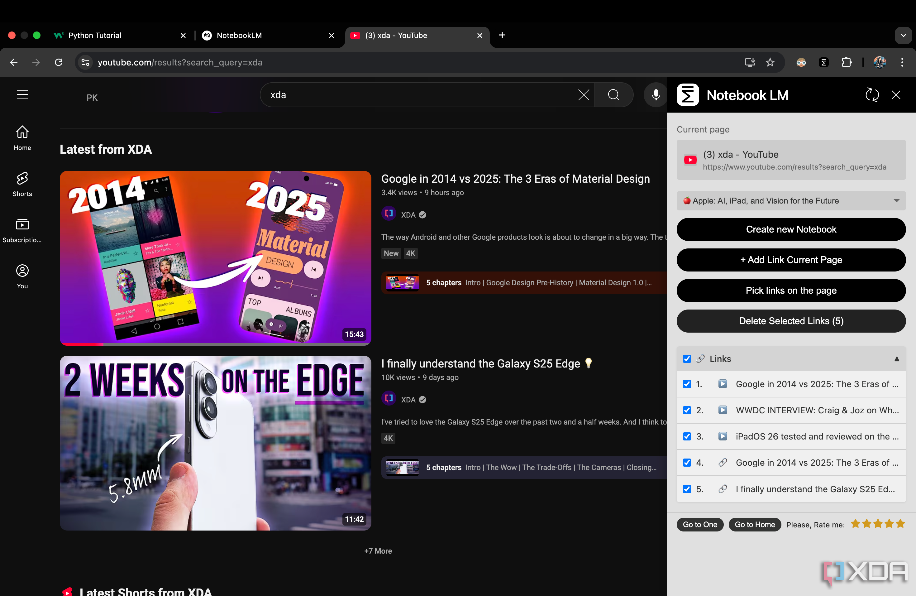 Notebook LM Google Chrome extension that lets you bulk delete sources