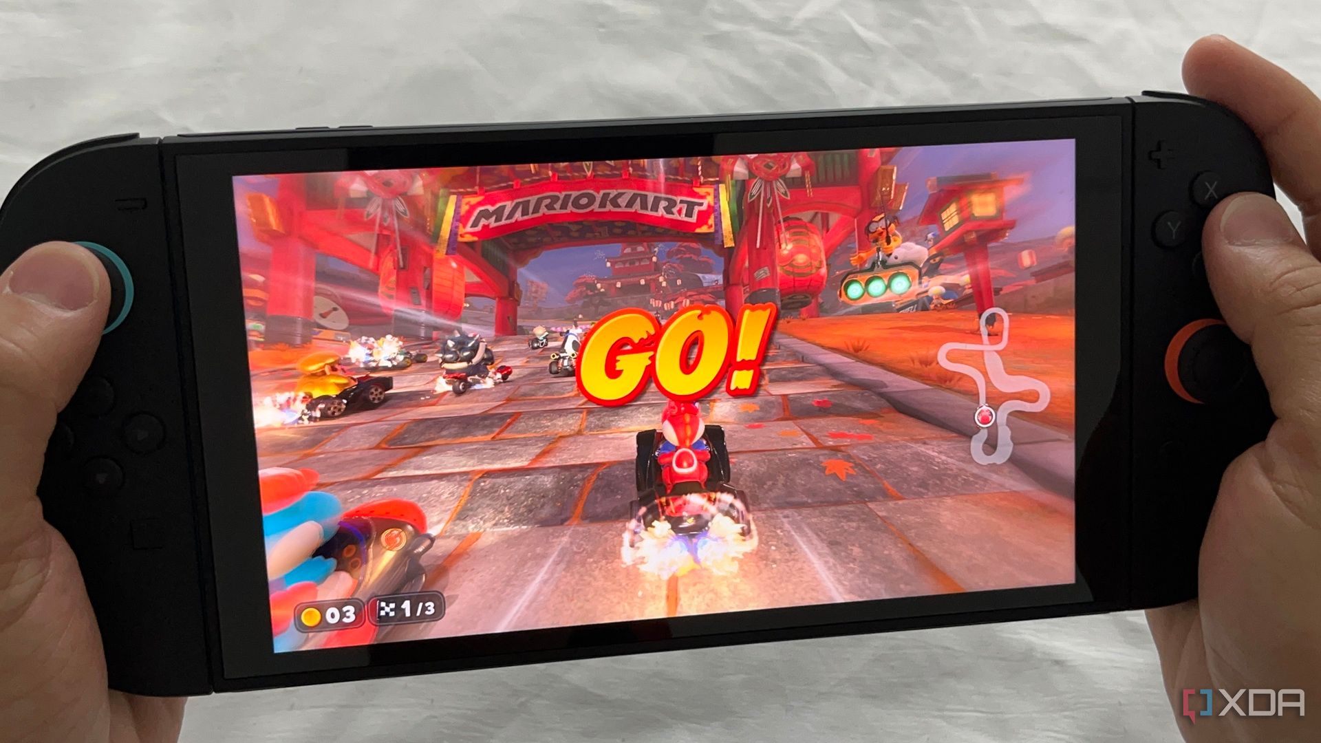 A picture of Mario Kart World online being played on Nintendo Switch 2